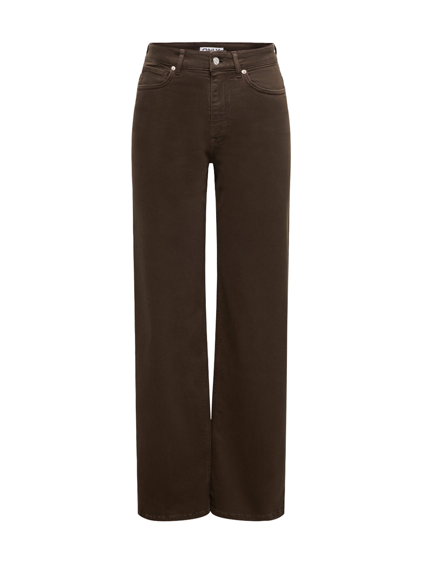 Madison Blush High Waist Wide Leg Jeans Brown