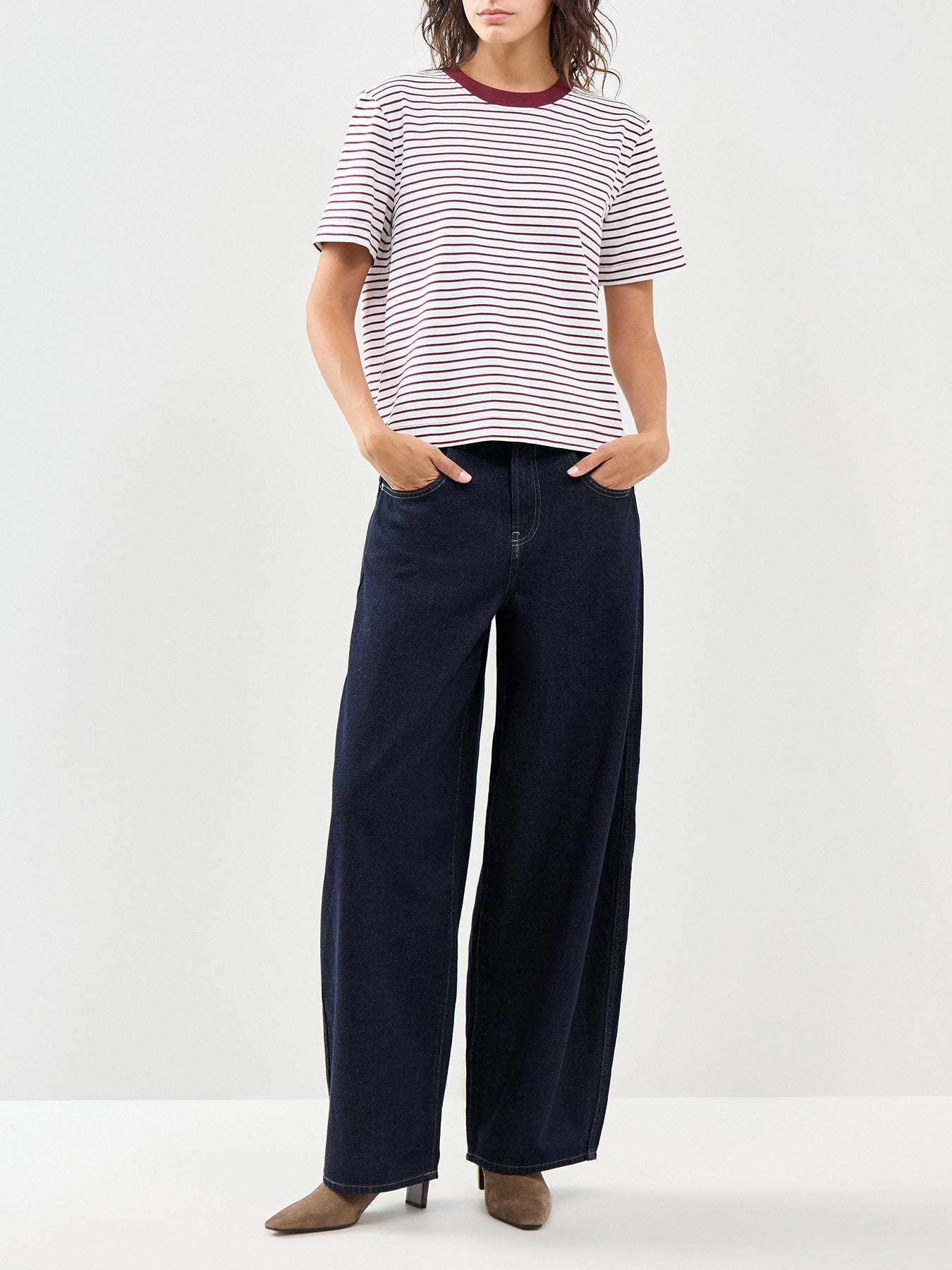 Taylor Barrel Leg Jeans Blue