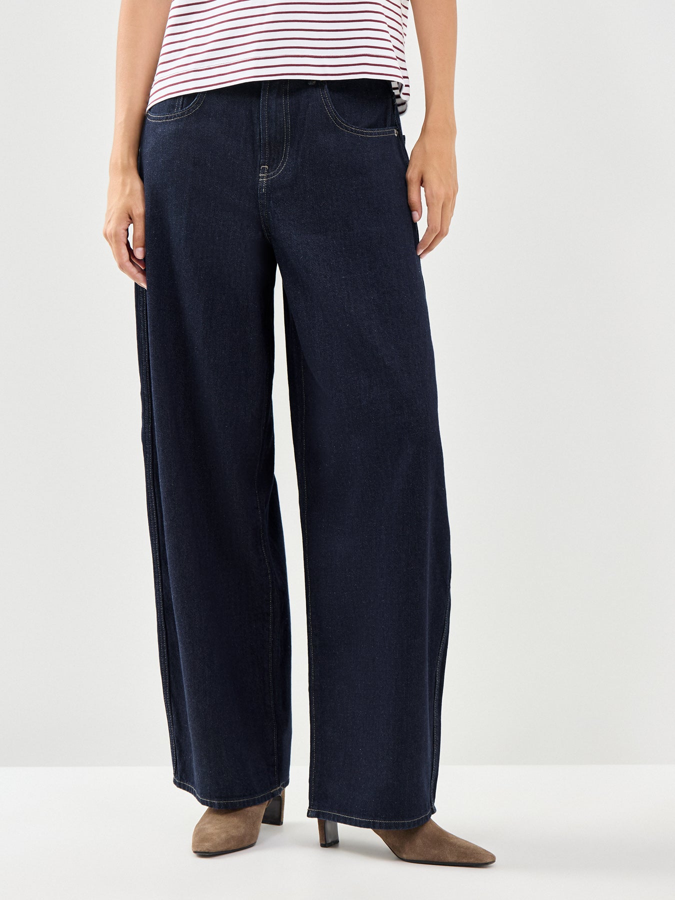 Taylor Barrel Leg Jeans Blue