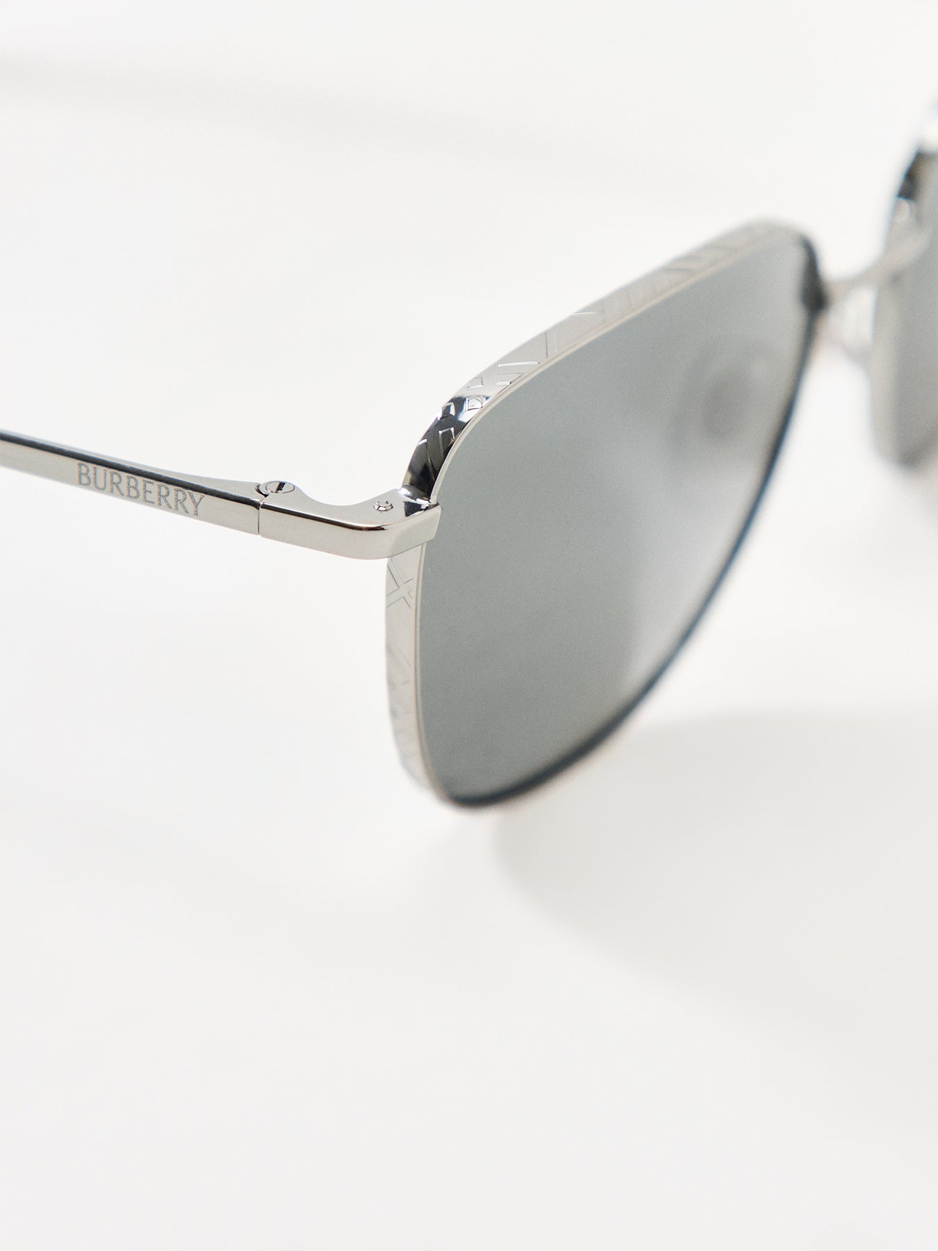0BE3171 Metal Round Sunglasses Grey