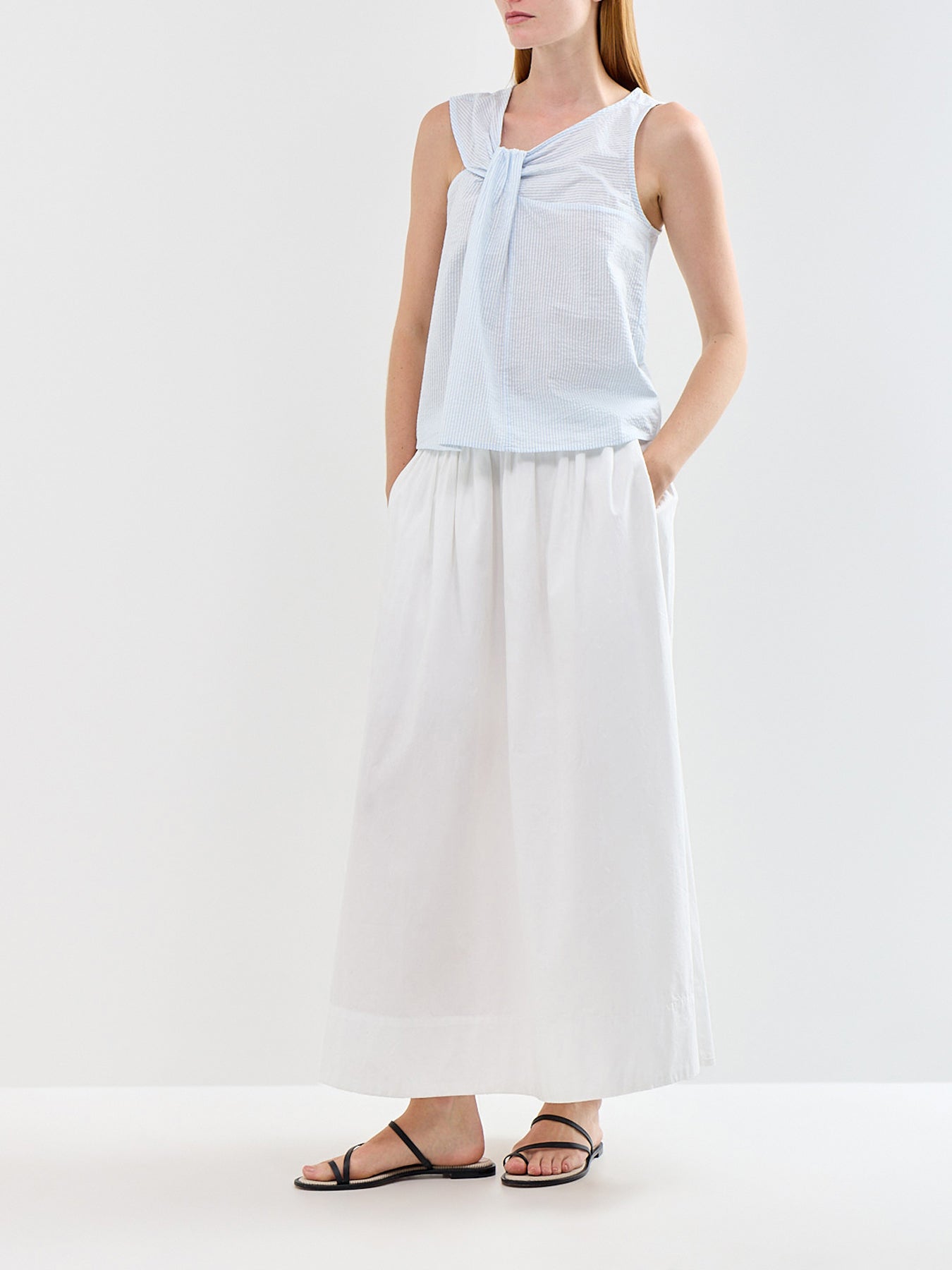 Hannah Twist Top Blue