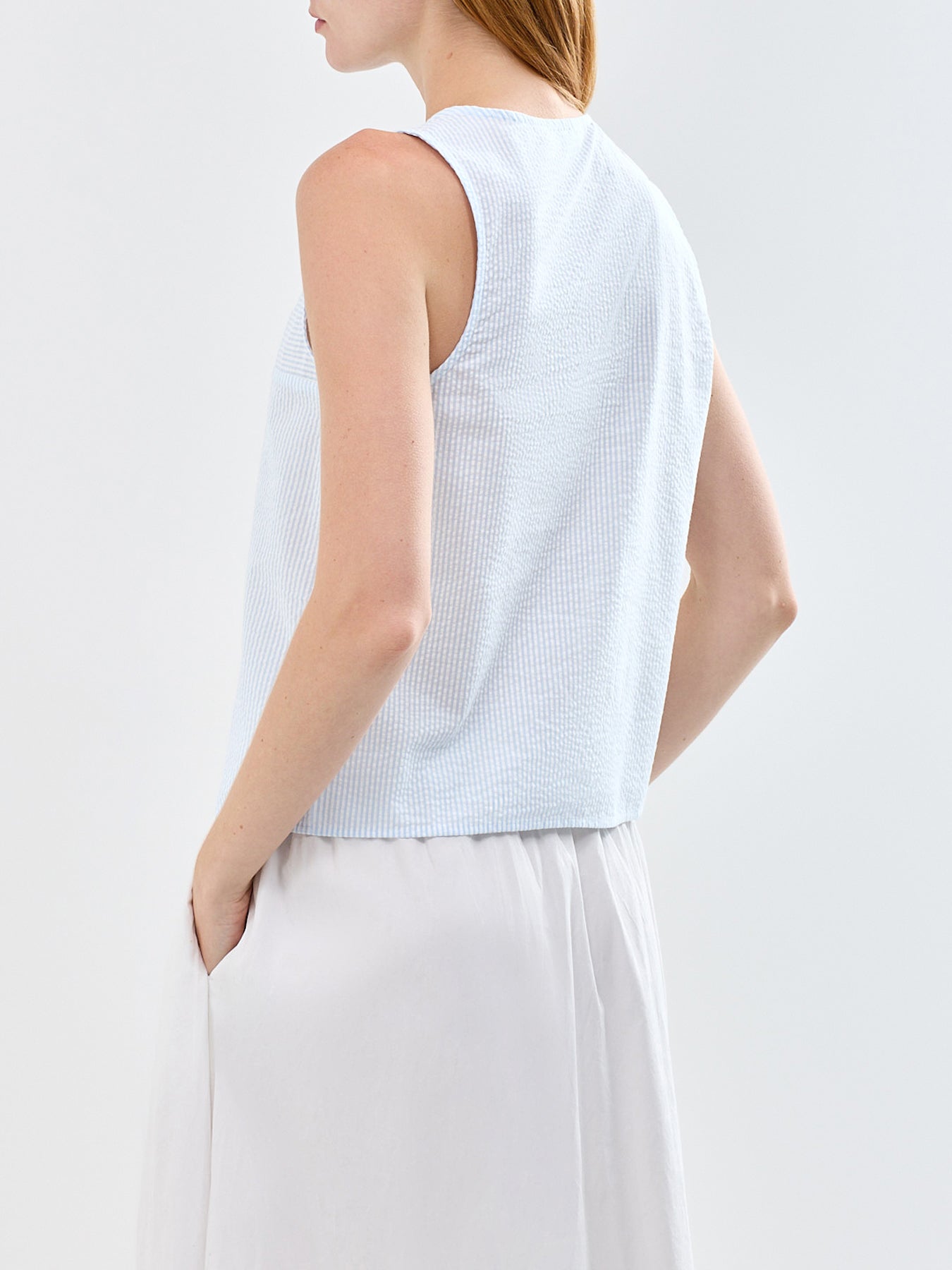 Hannah Twist Top Blue