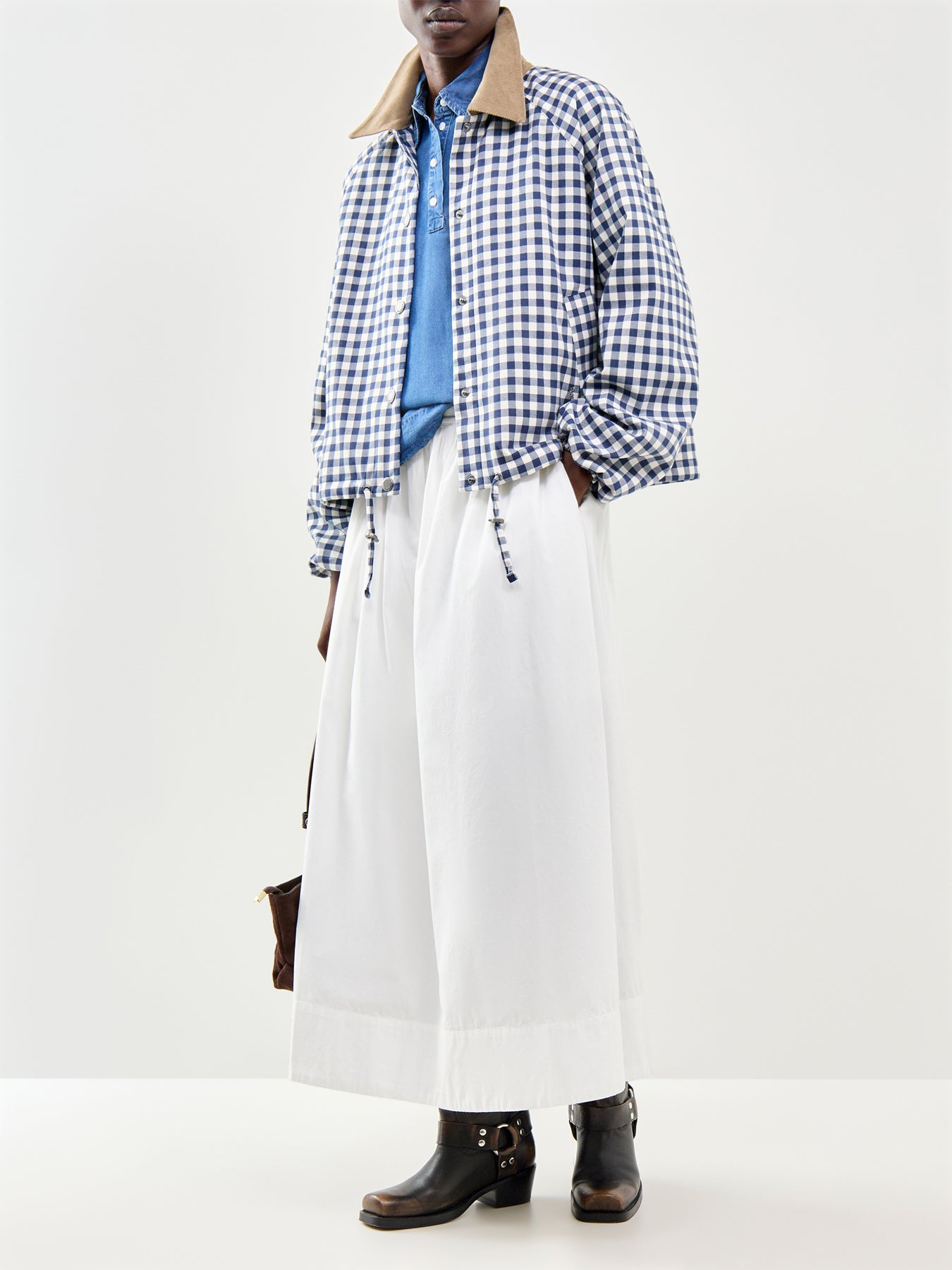 Janna Oversized 2/4 Polo Shirt Blue