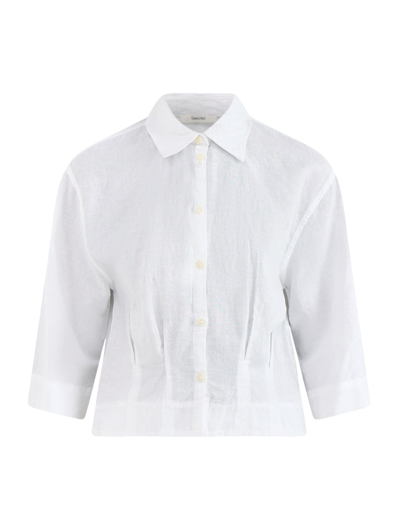 Cleo Cropped Shirt White