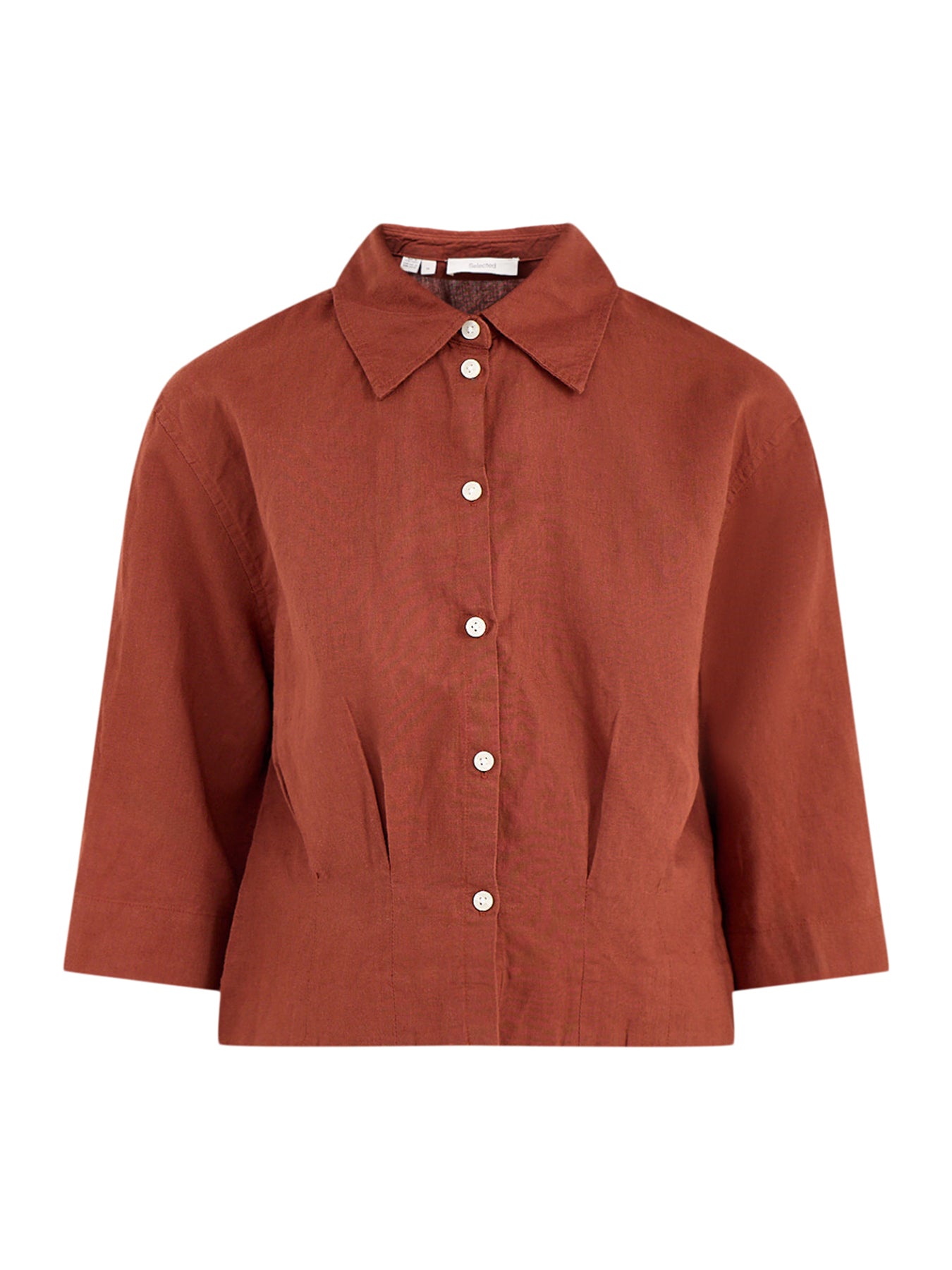 Cleo Cropped Shirt Red