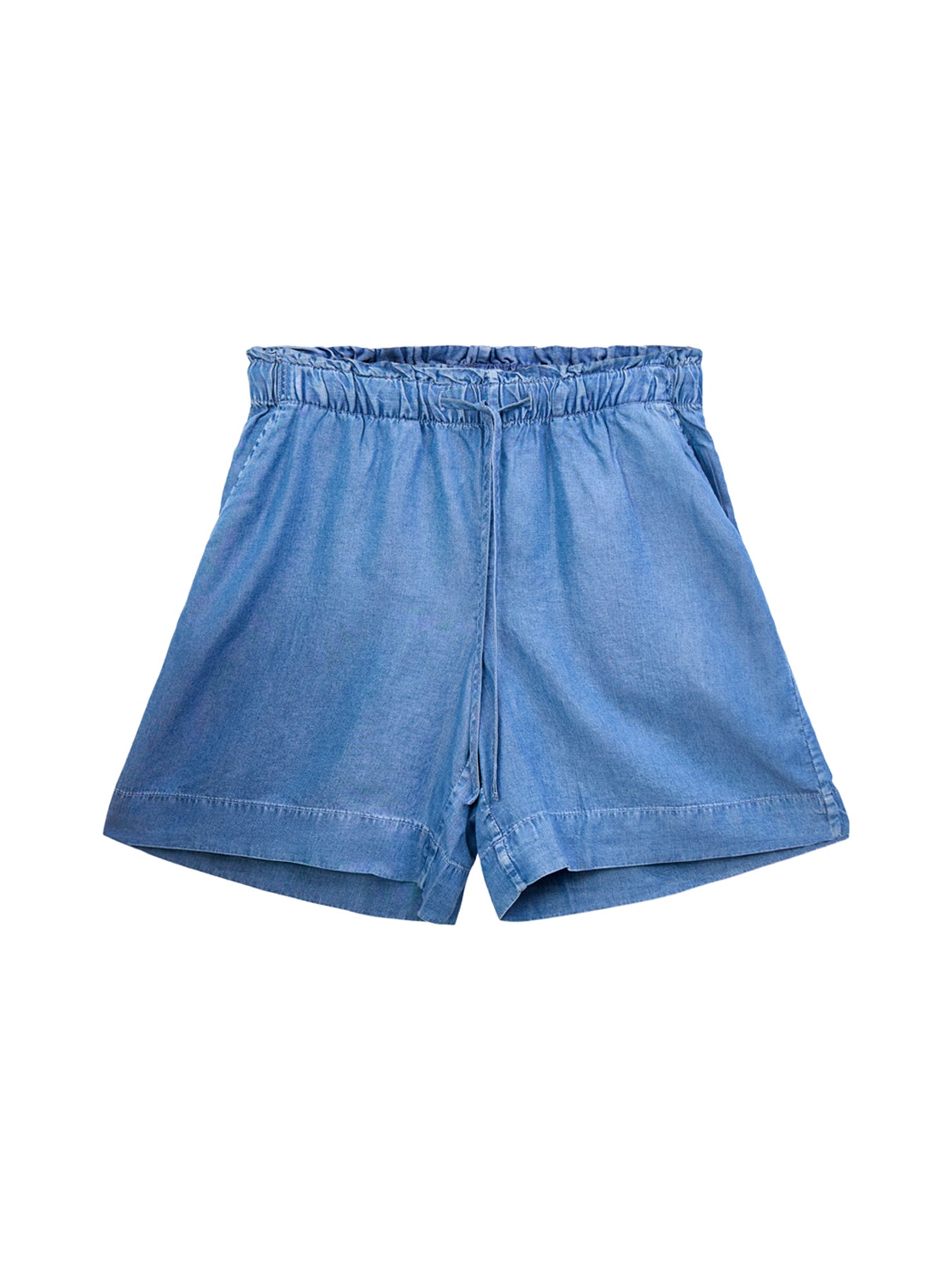 Fanny Elasticated Waist Shorts Blue