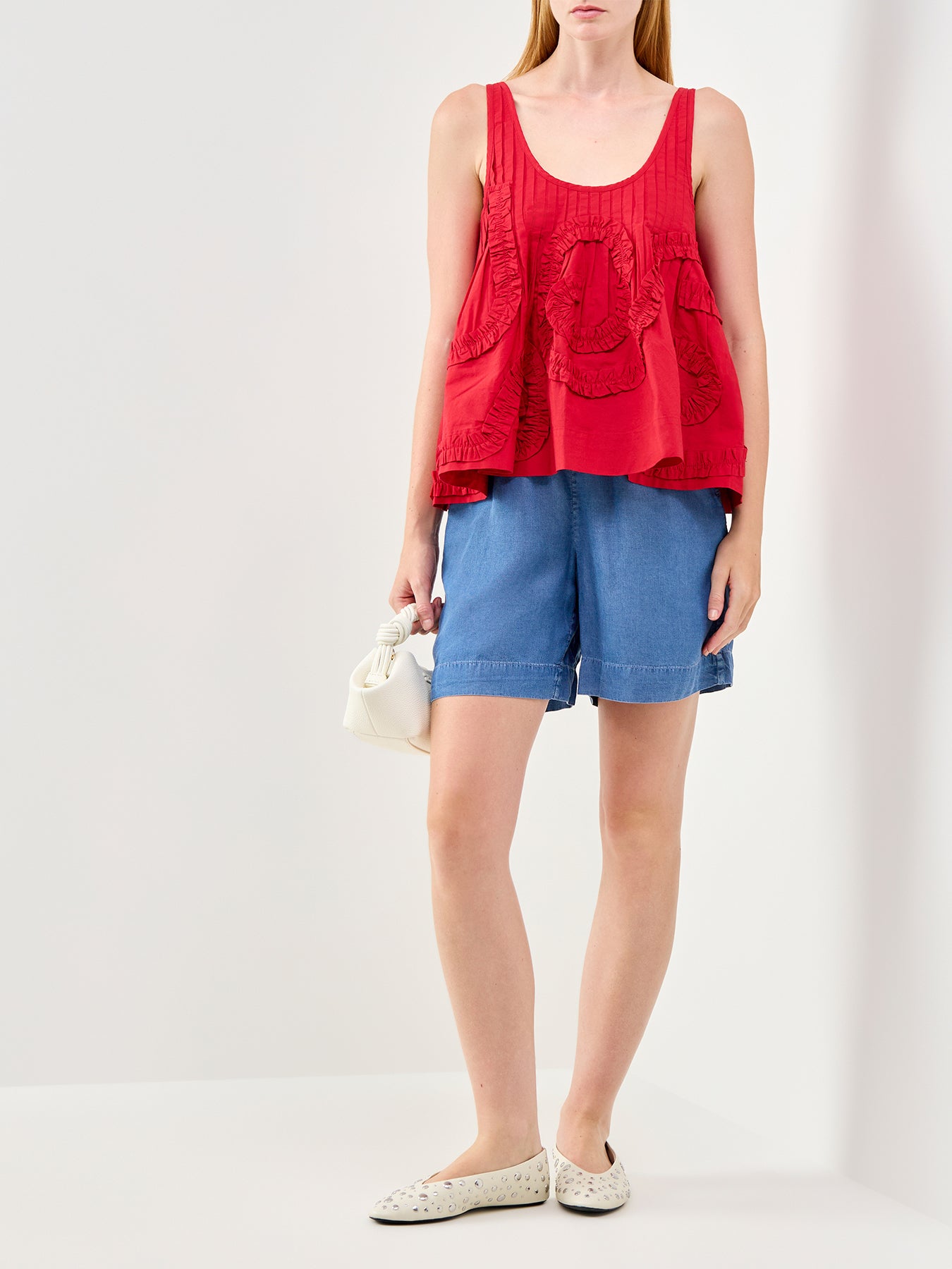 Fanny Elasticated Waist Shorts Blue