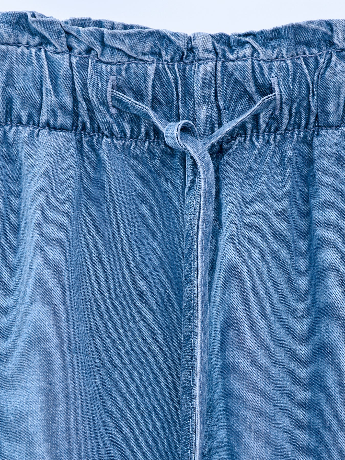 Fanny Elasticated Waist Shorts Blue
