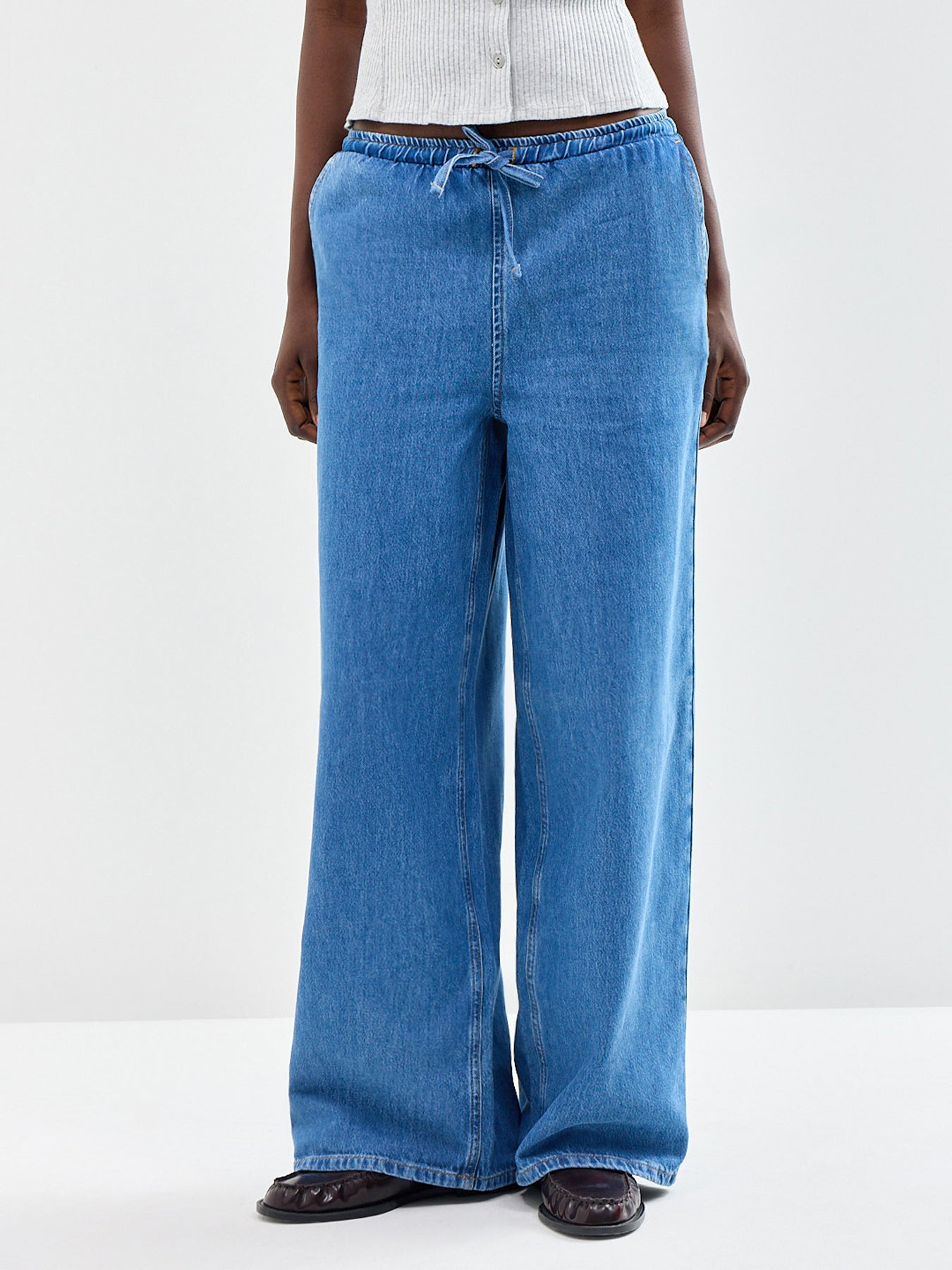 Relaxed Tenna Wide Leg Jeans Blue