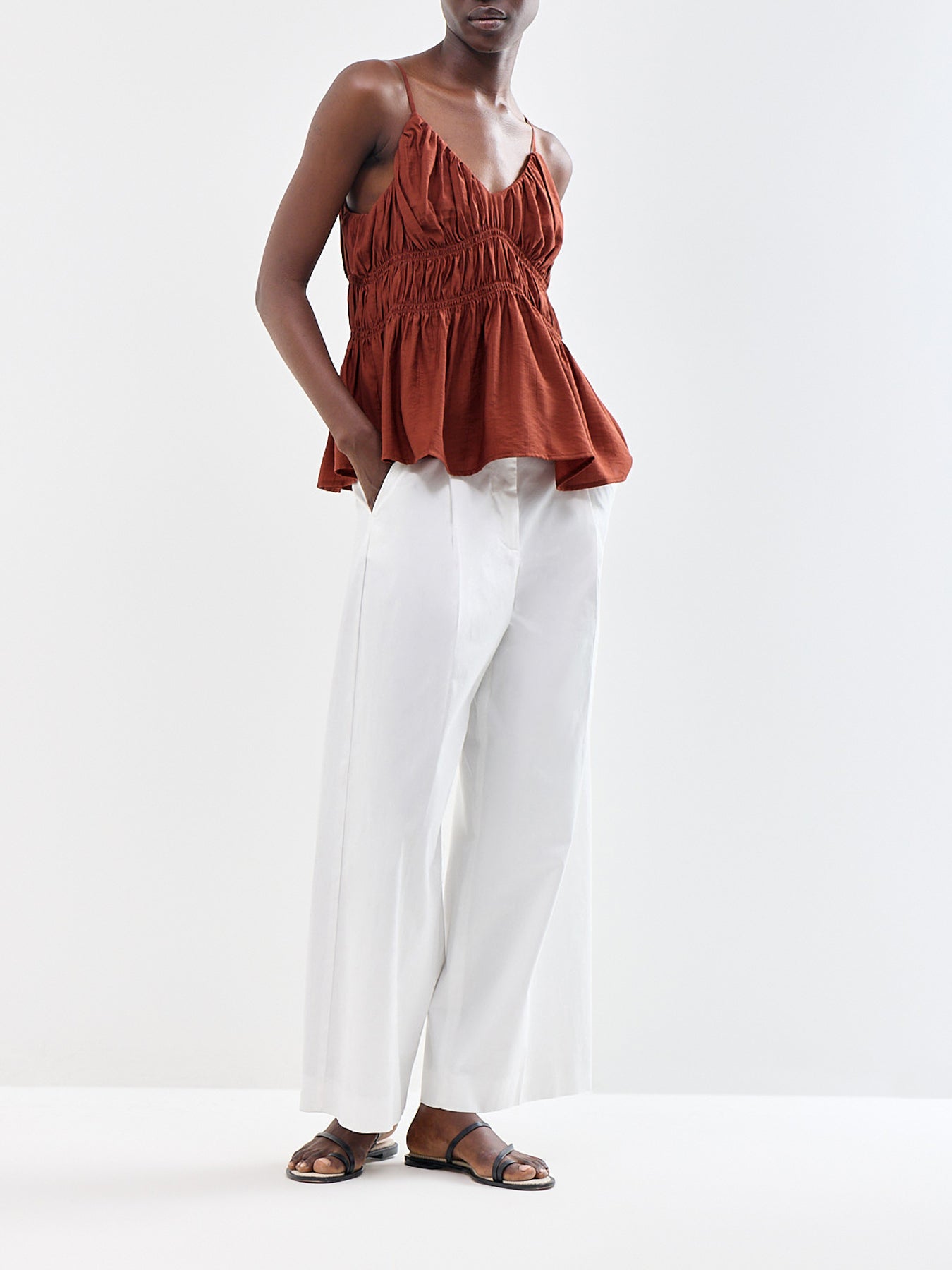 Jackie Strap Top Red