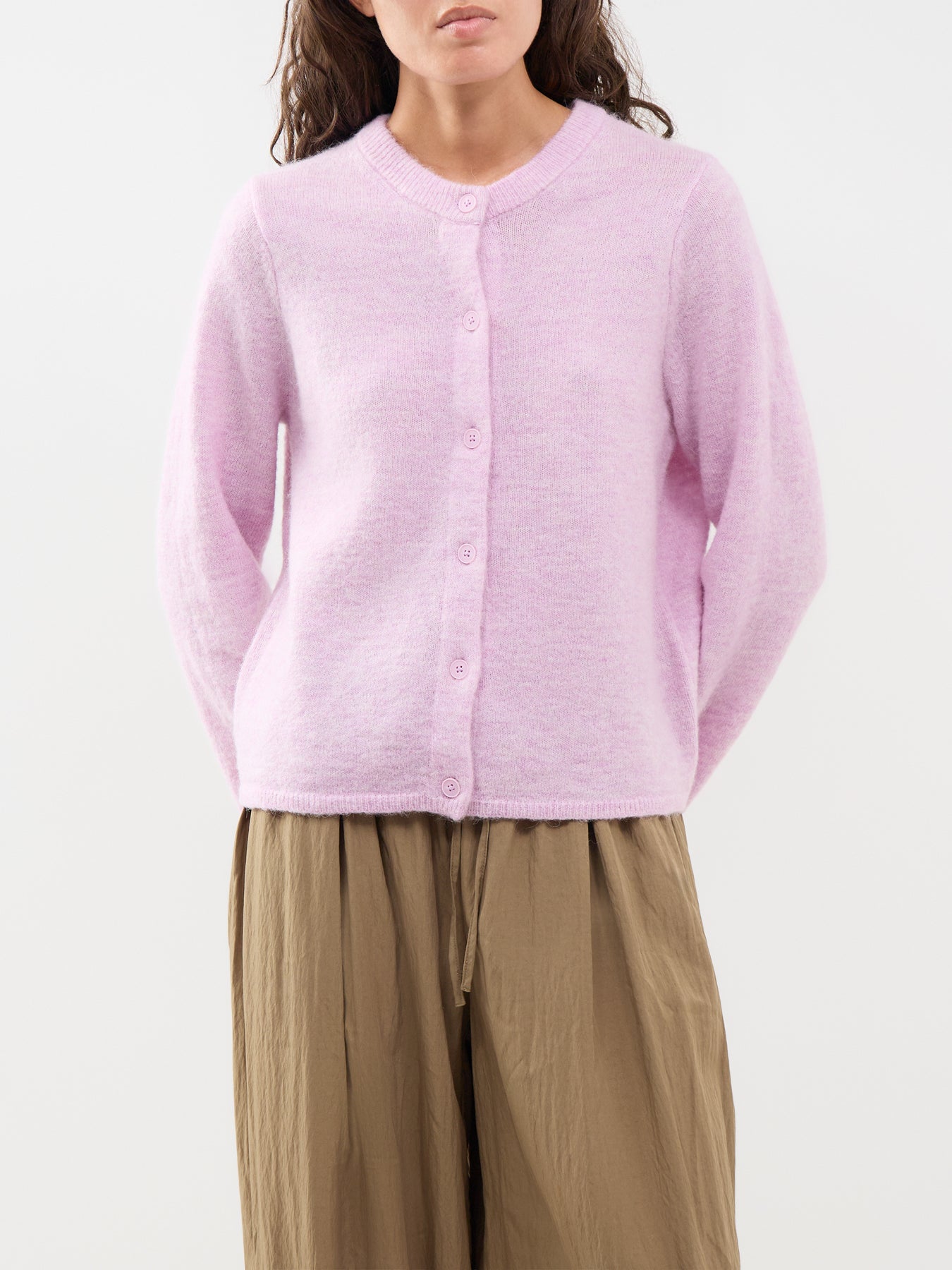 Lulu Knit Cardigan Lilac