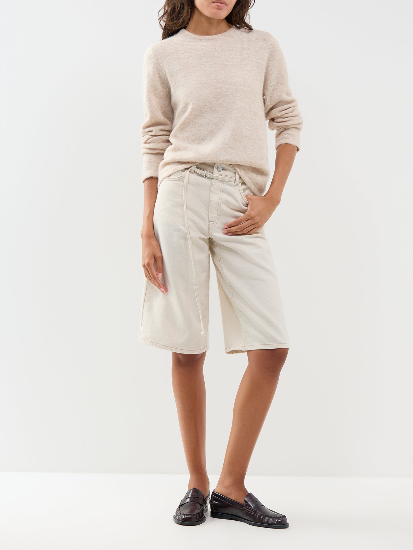 Lulu Crew Neck Jumper Cream
