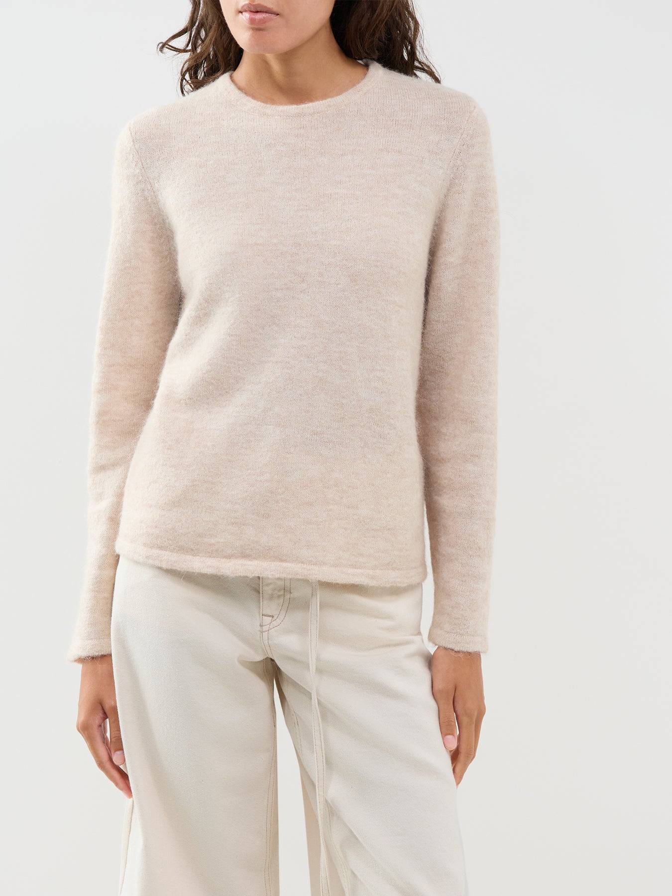 Lulu Crew Neck Jumper Cream