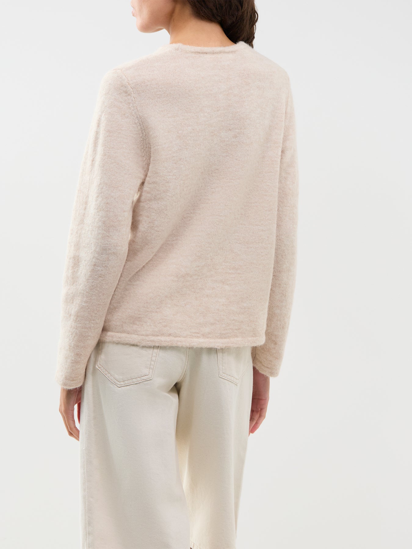 Lulu Crew Neck Jumper Cream