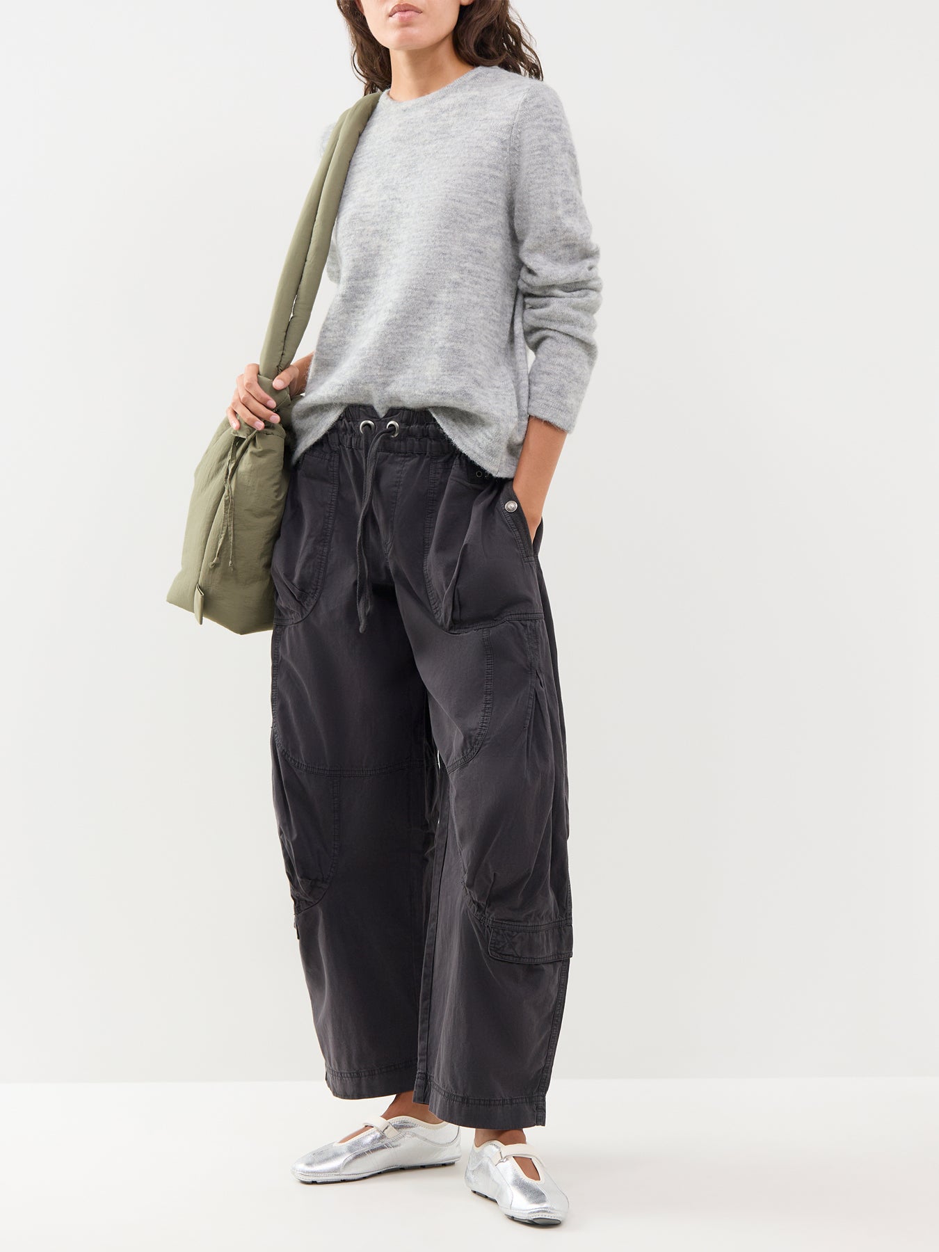 Lulu Crew Neck Jumper Grey