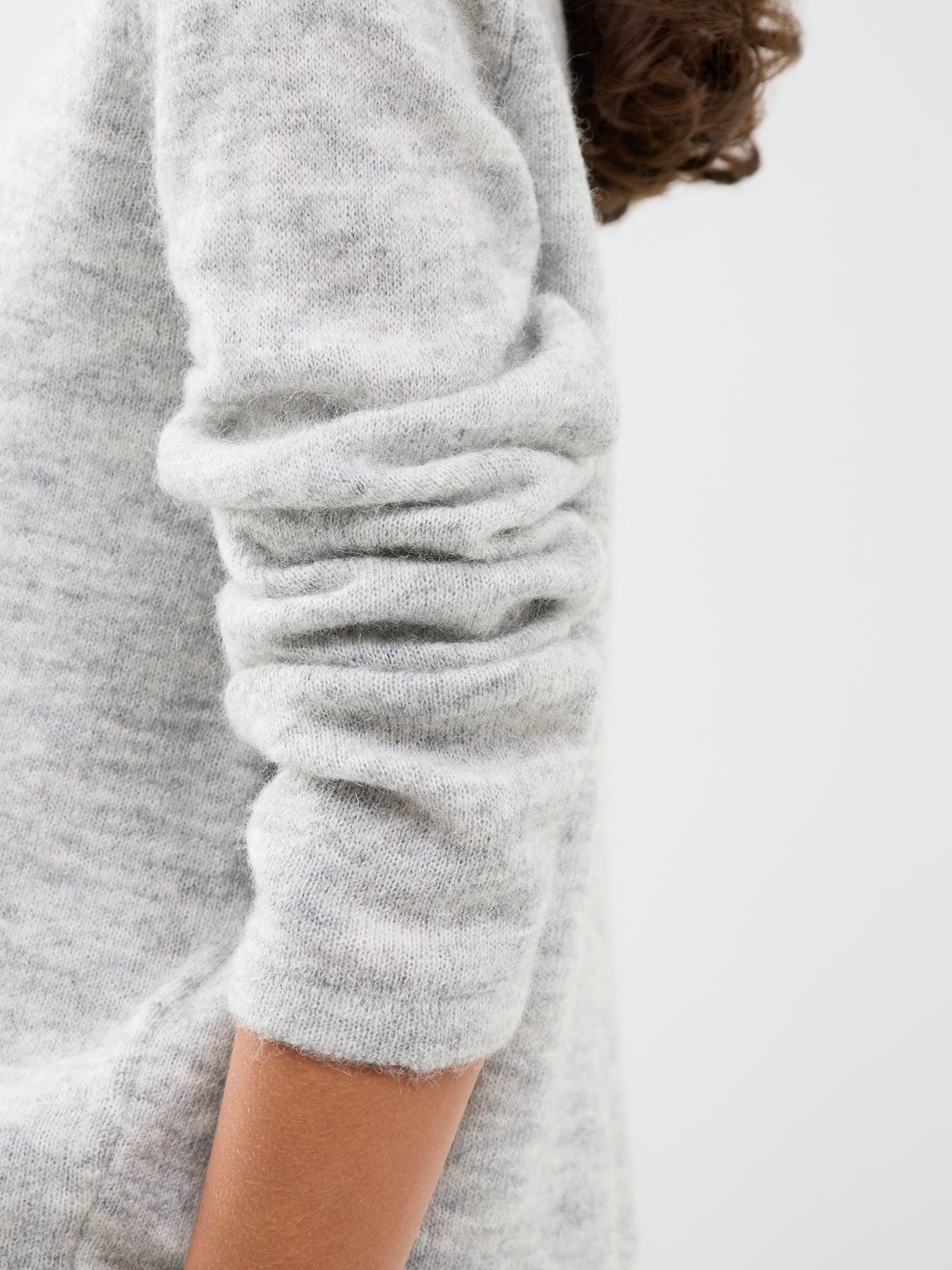Lulu Crew Neck Jumper Grey