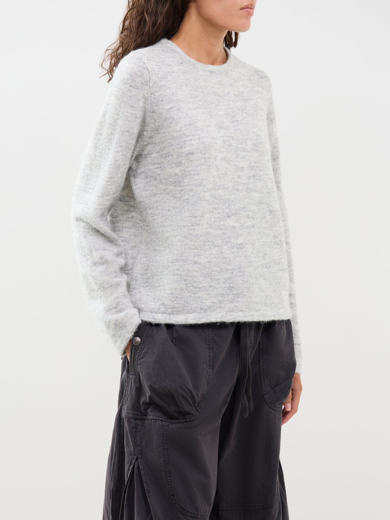 Lulu Crew Neck Jumper Grey