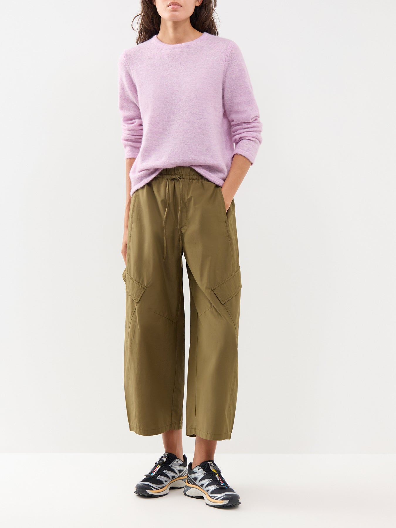Lulu Crew Neck Jumper Lilac