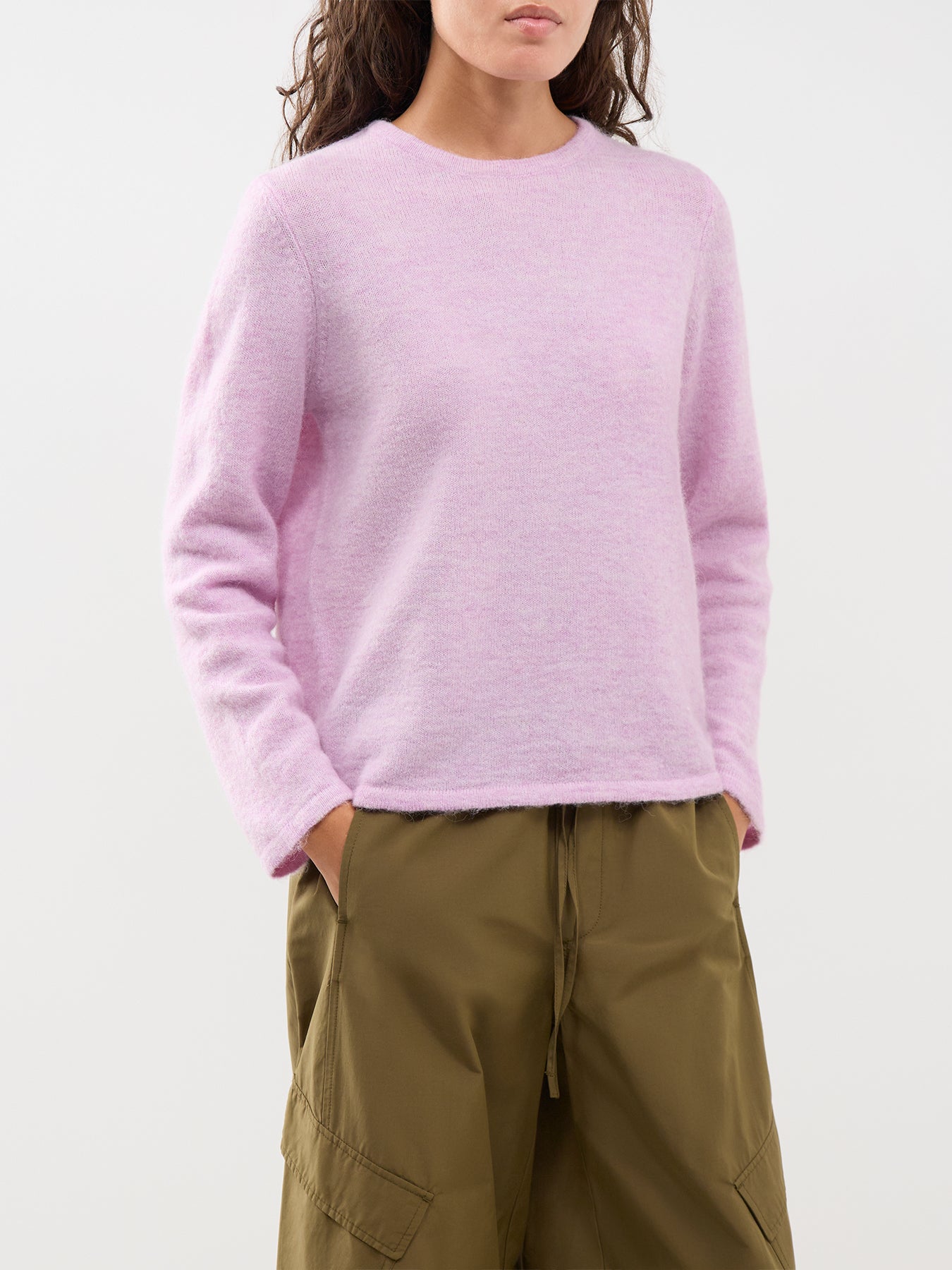 Lulu Crew Neck Jumper Lilac