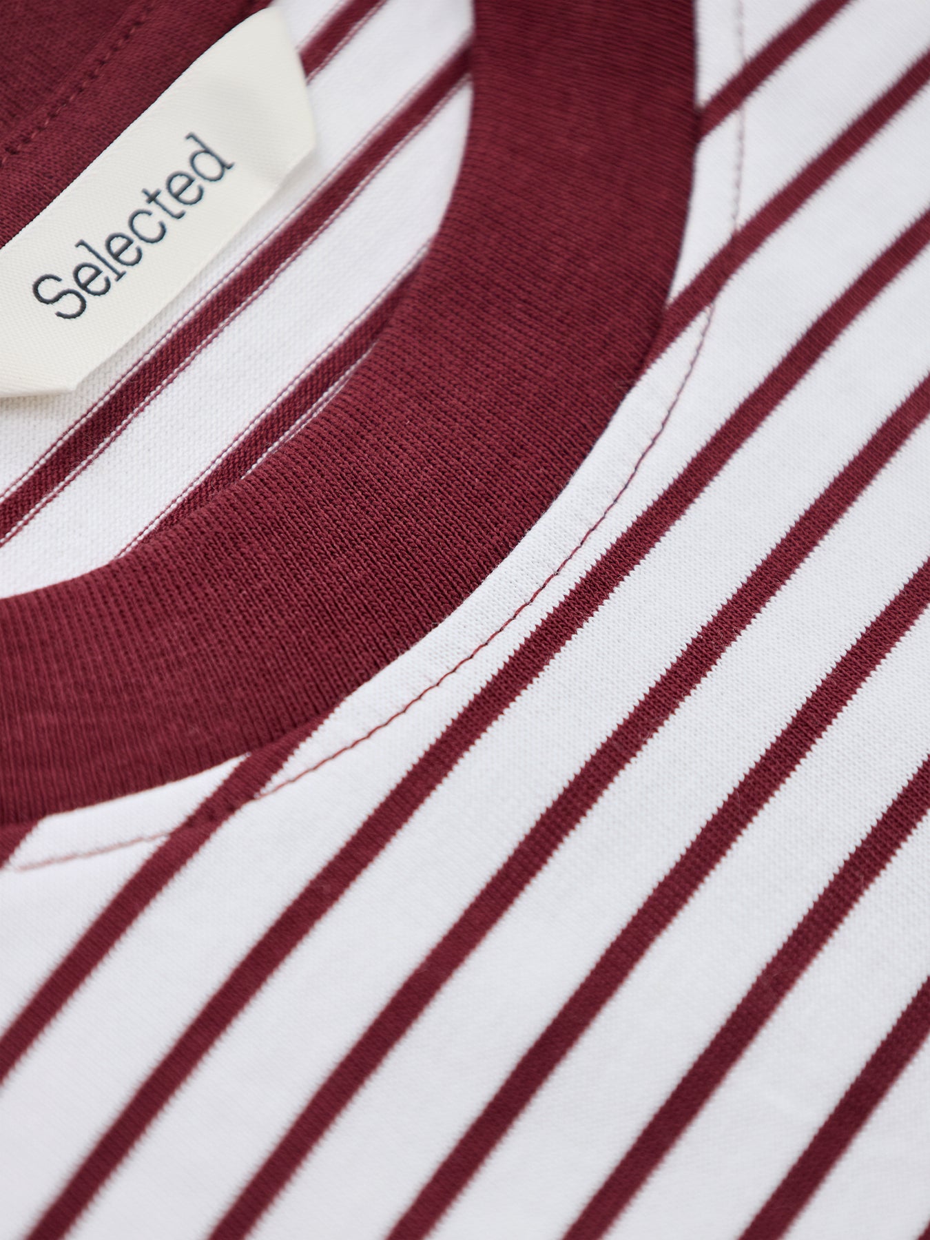 Essential Striped Boxy T-Shirt Brown