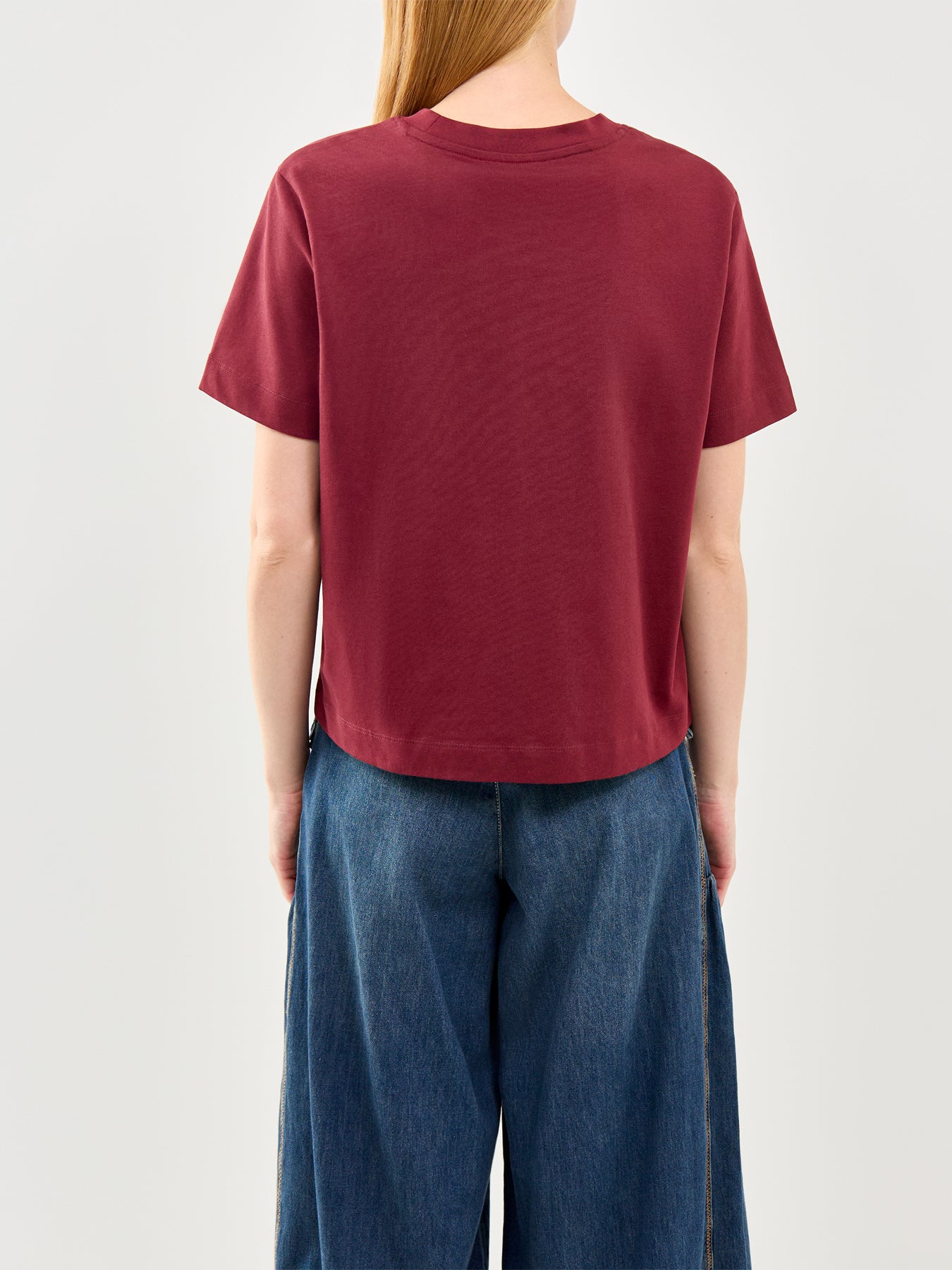 Selected Femme Essential Boxy T-Shirt Tawny Port