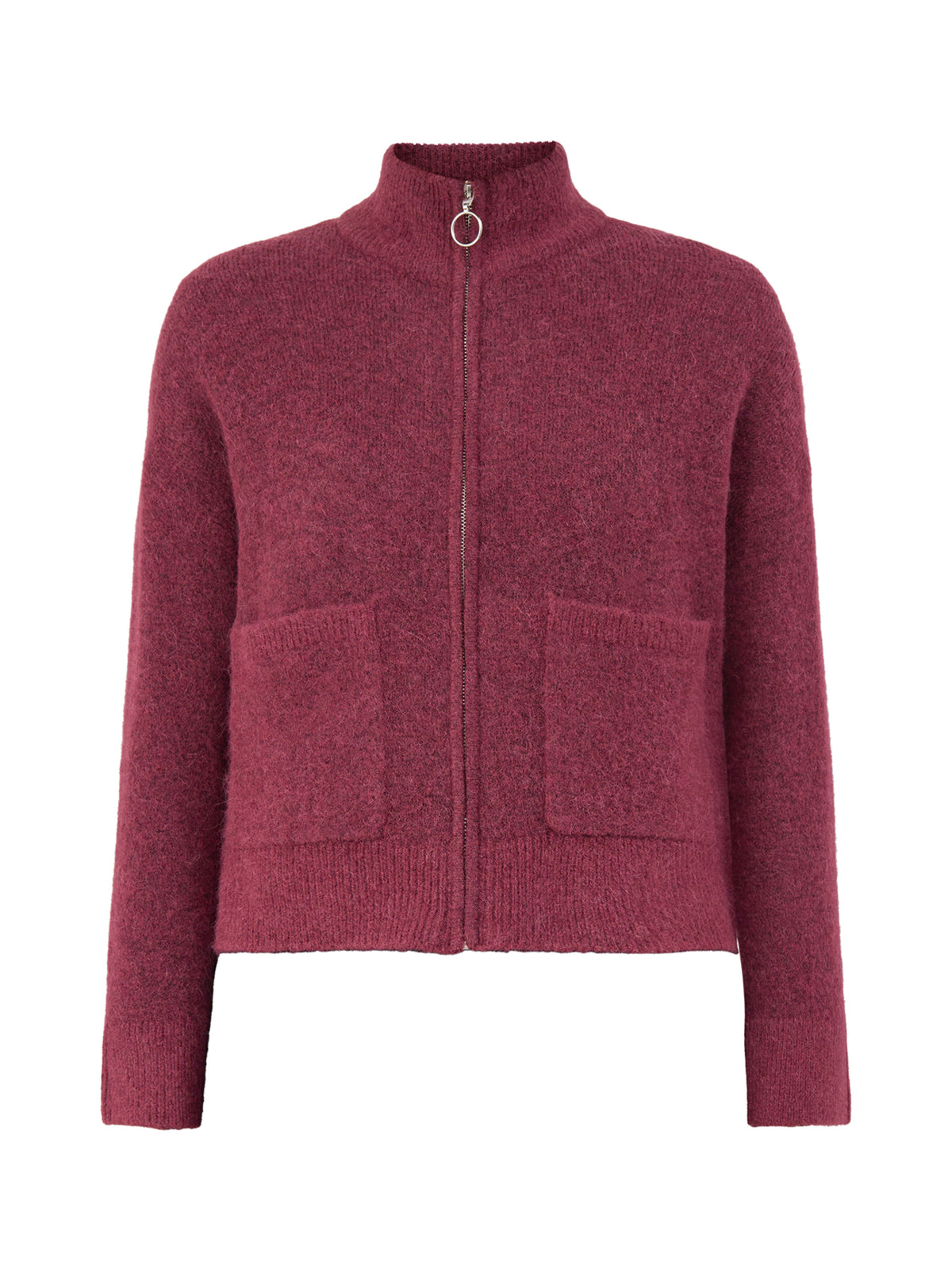 Wool & Alpaca Blend Sia Zip Cardigan