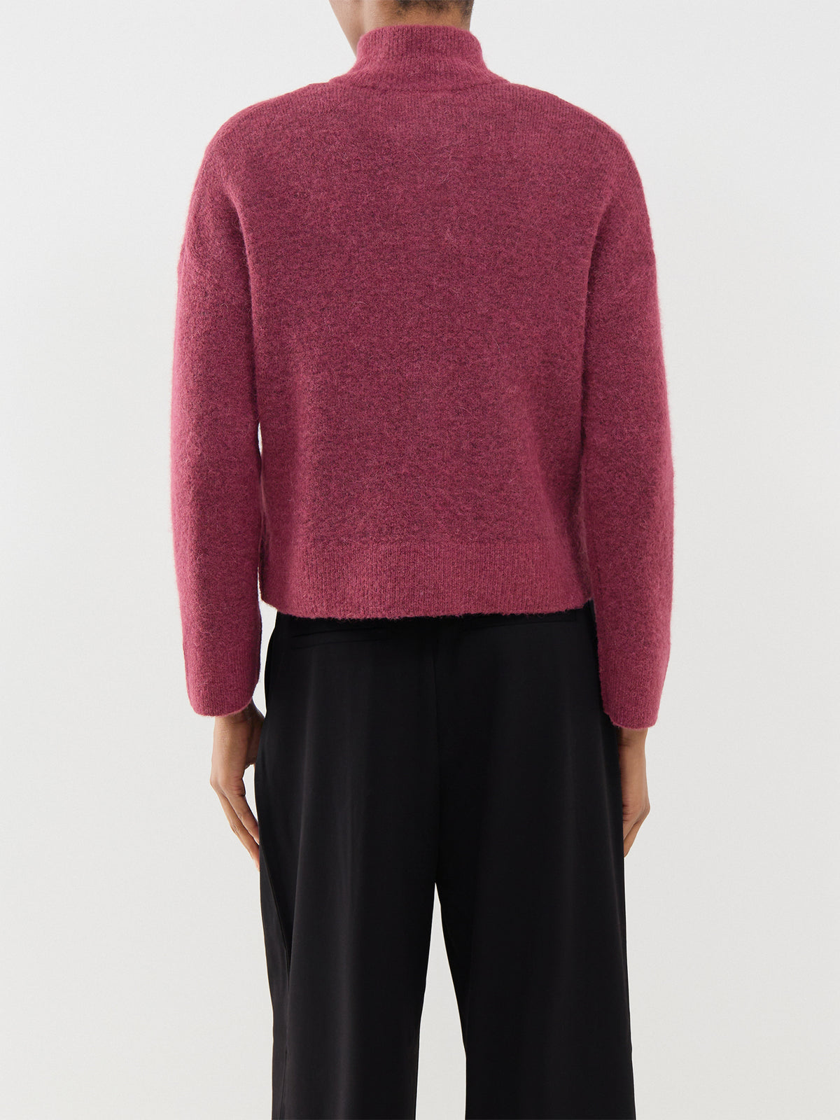 Wool & Alpaca Blend Sia Zip Cardigan