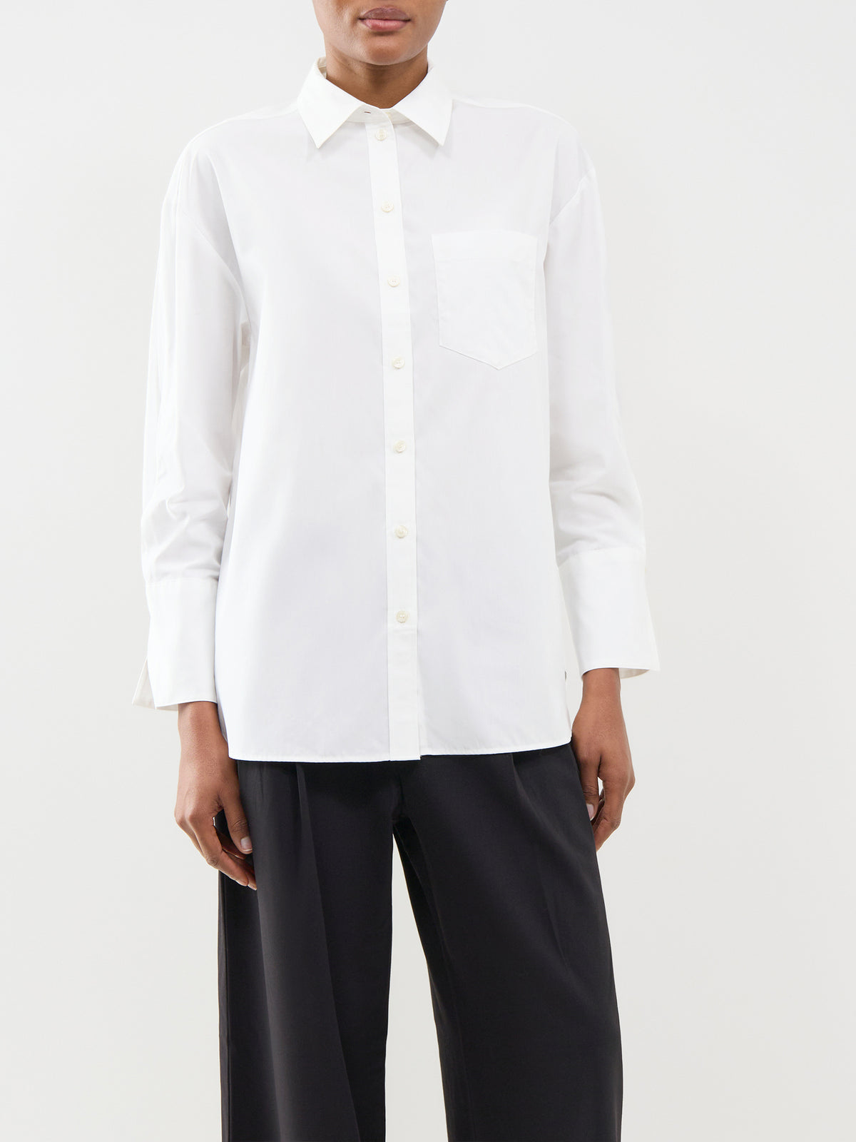 Organic Cotton Dannie Oversized Long-Sleeved Shirt