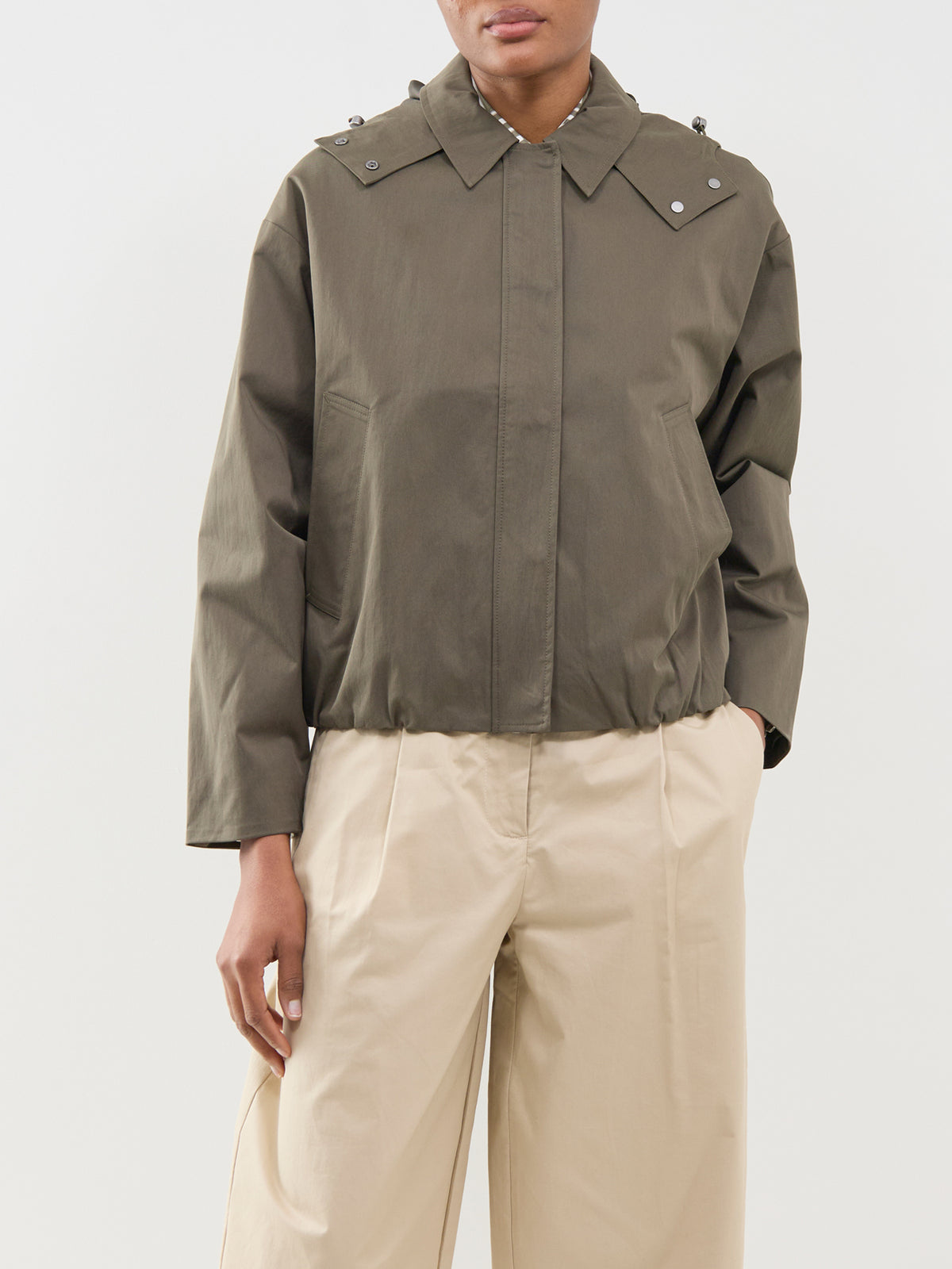 Recycled Cotton Blend Shiloh Hooded Jacket