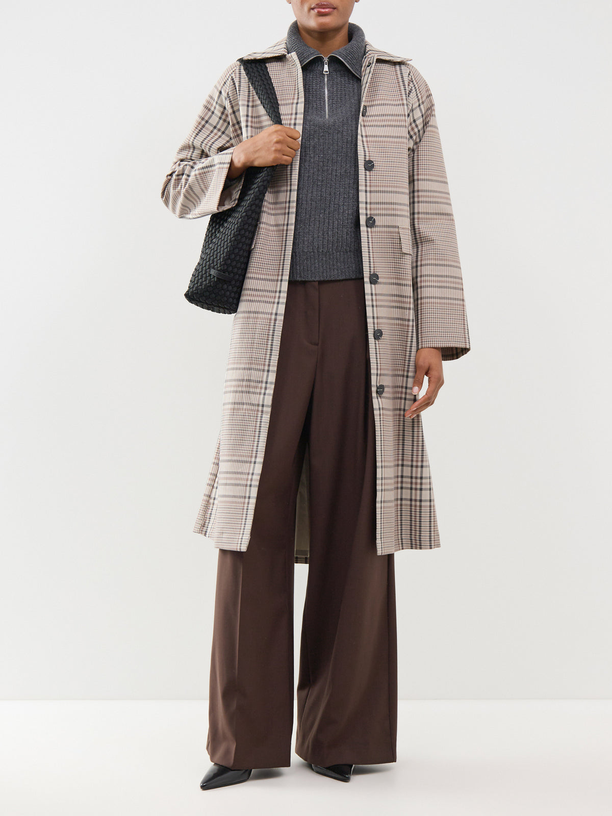 Spencer Recycled Cotton Trench Coat – Peat