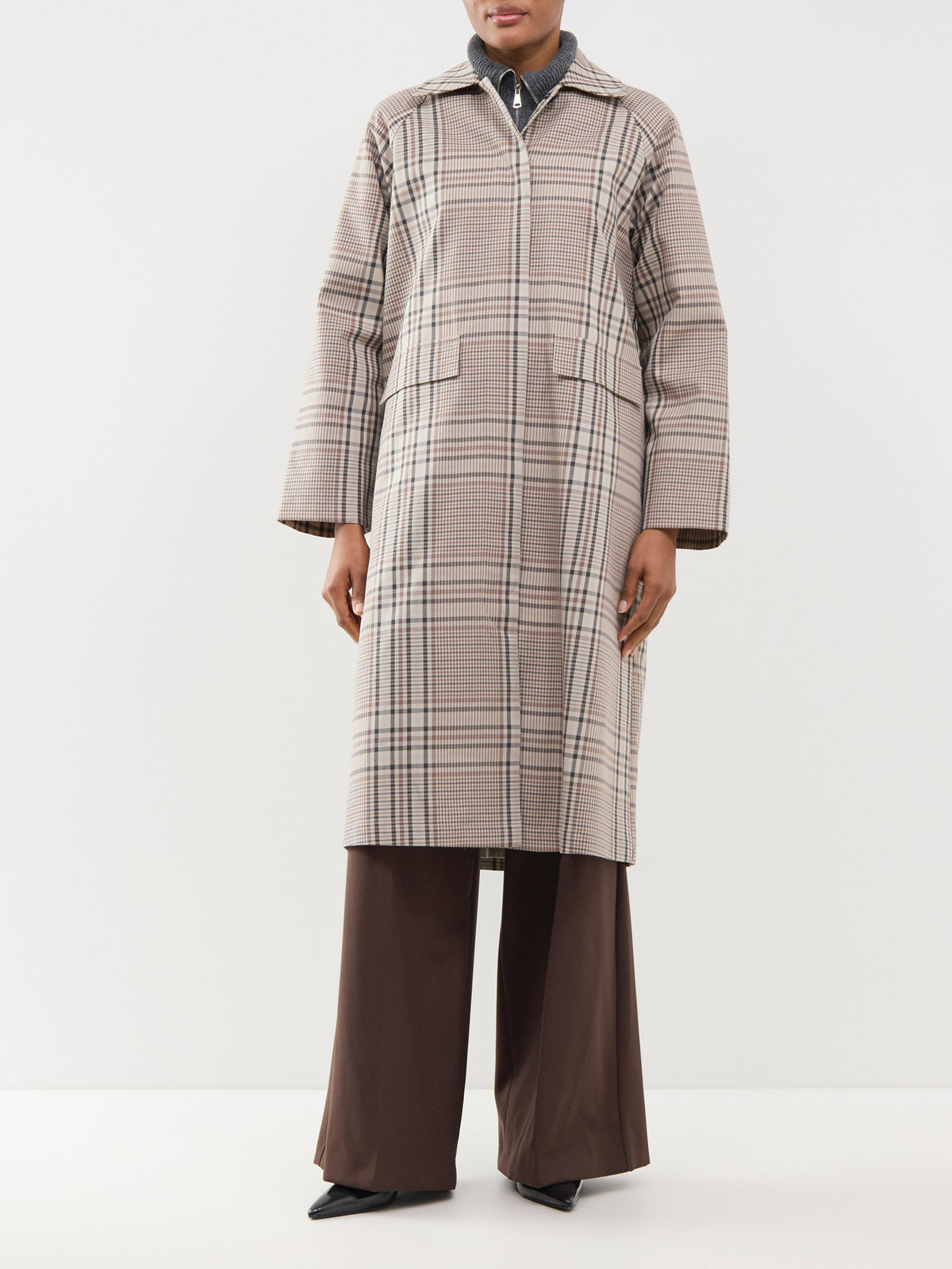 Spencer Recycled Cotton Trench Coat – Peat