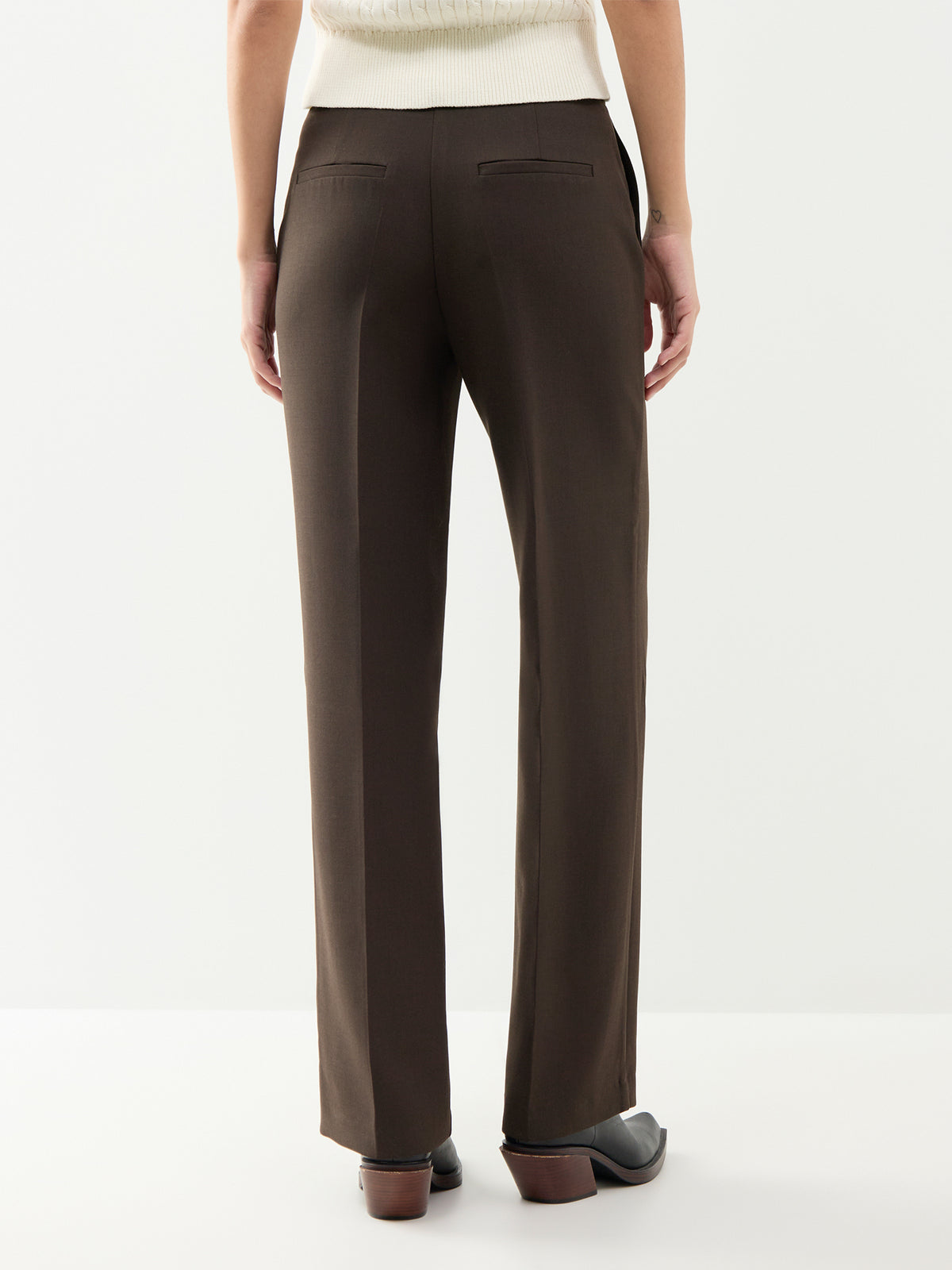Frita Mid-Waist Wide Leg Trousers