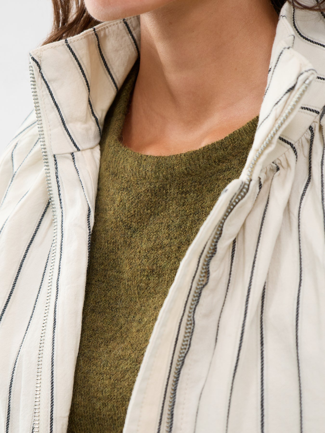 Lulu Alpaca Blend Crew Neck Jumper Green
