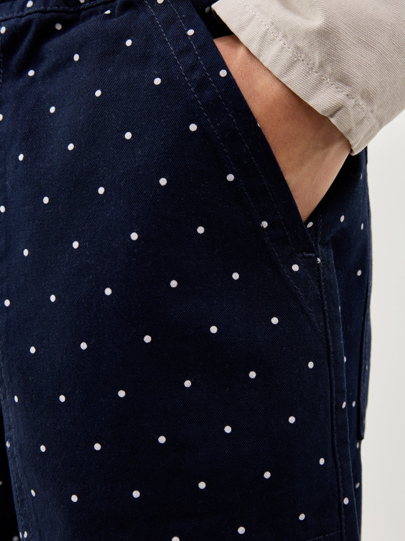 Polka Dot Chef Shorts Navy