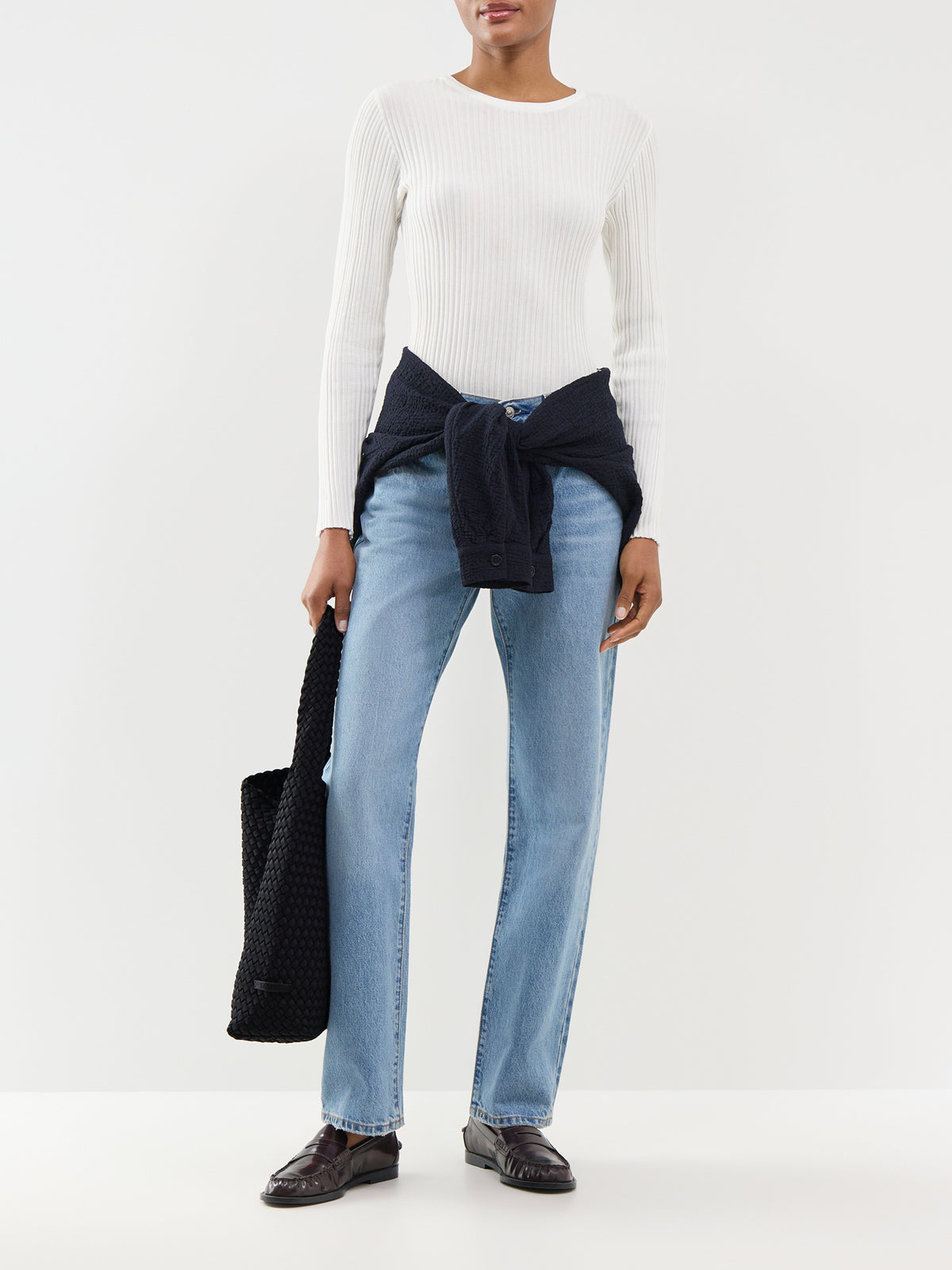 Organic Cotton Toledo Structured Crew Neck Jumper