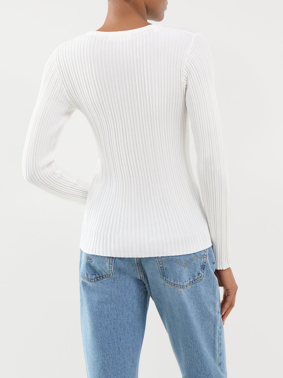 Organic Cotton Toledo Structured Crew Neck Jumper