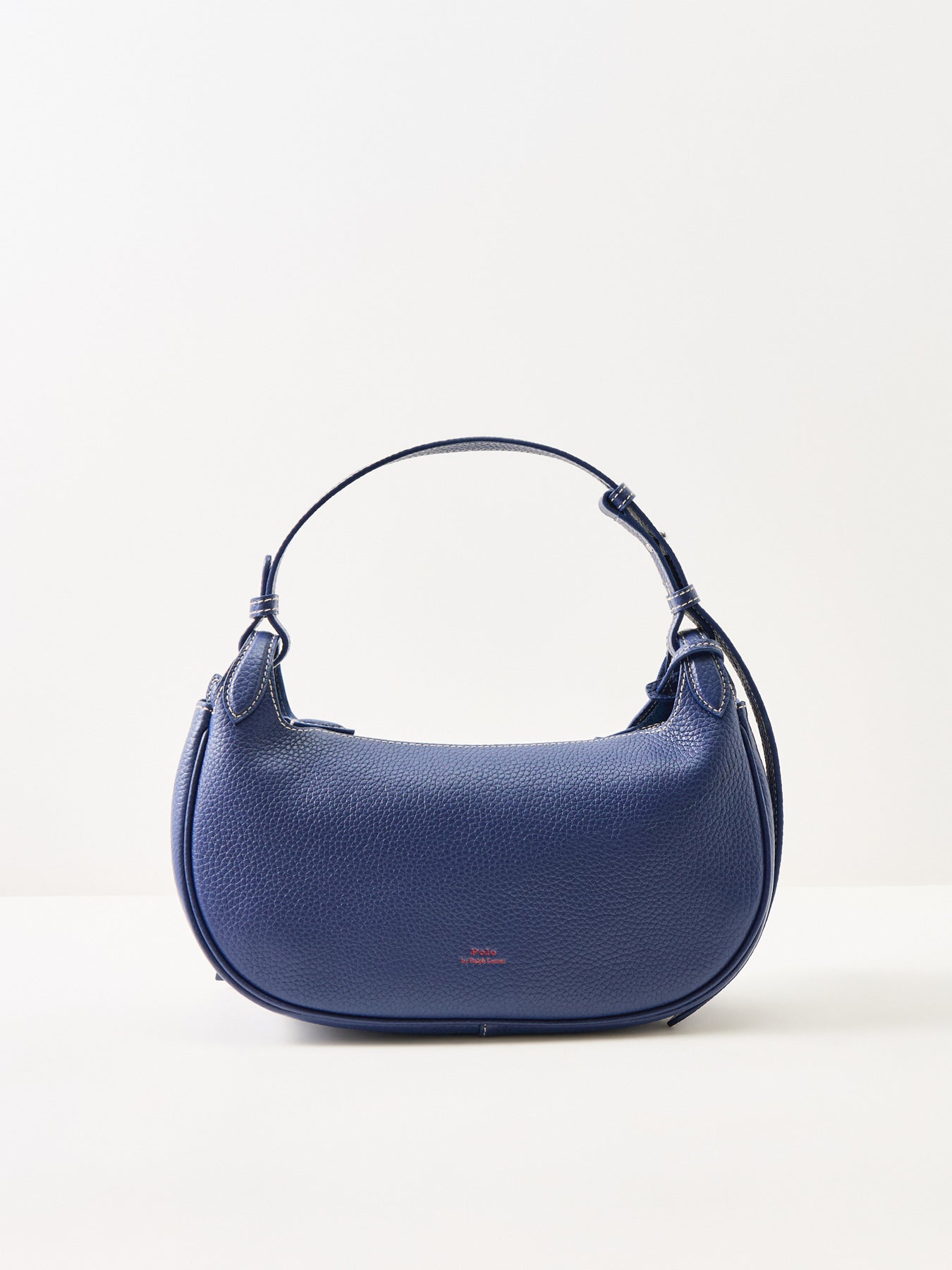 Shiny Drum Pebble Logo Bag Navy