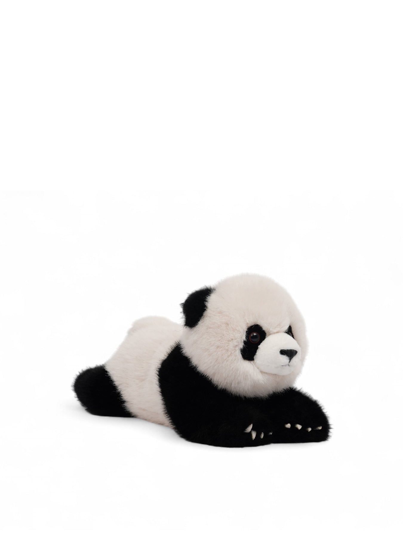 Laying Panda Plush Black