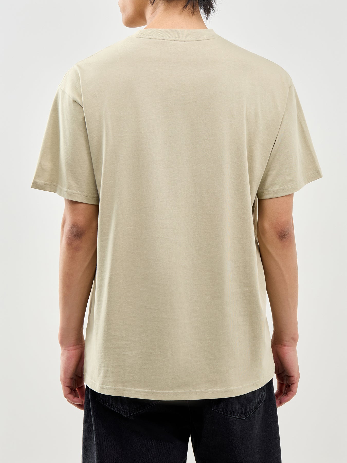 Script Embroidery T-Shirt Green