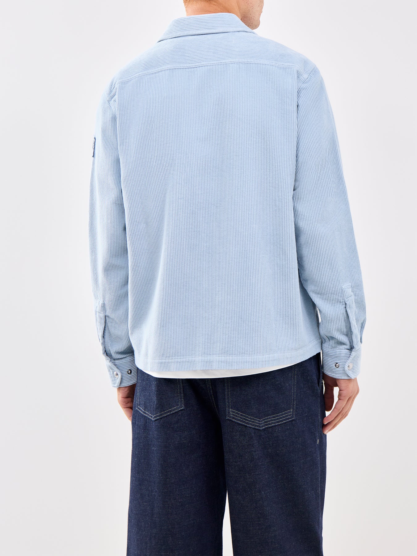 Valve Cord Zip Overshirt Blue