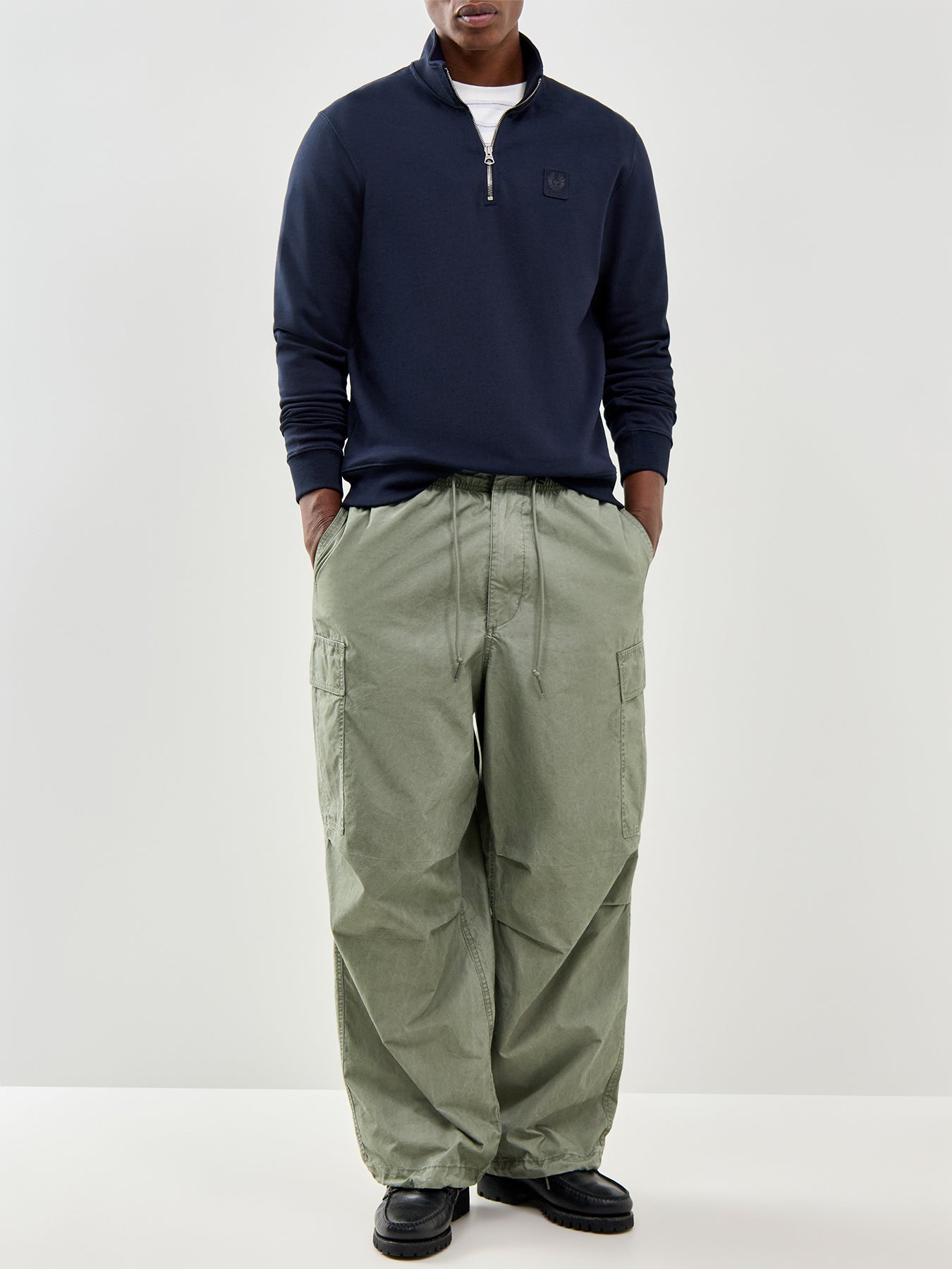 Curator Quarter Zip Sweatshirt Navy