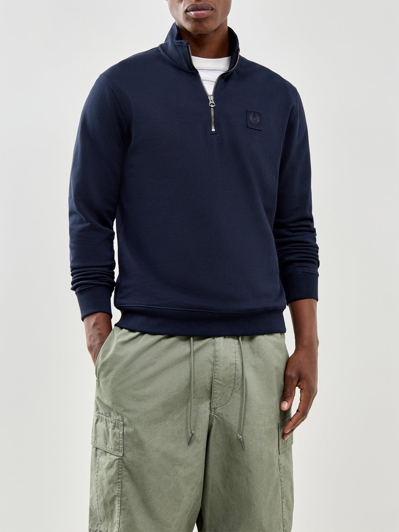 Curator Quarter Zip Sweatshirt Navy