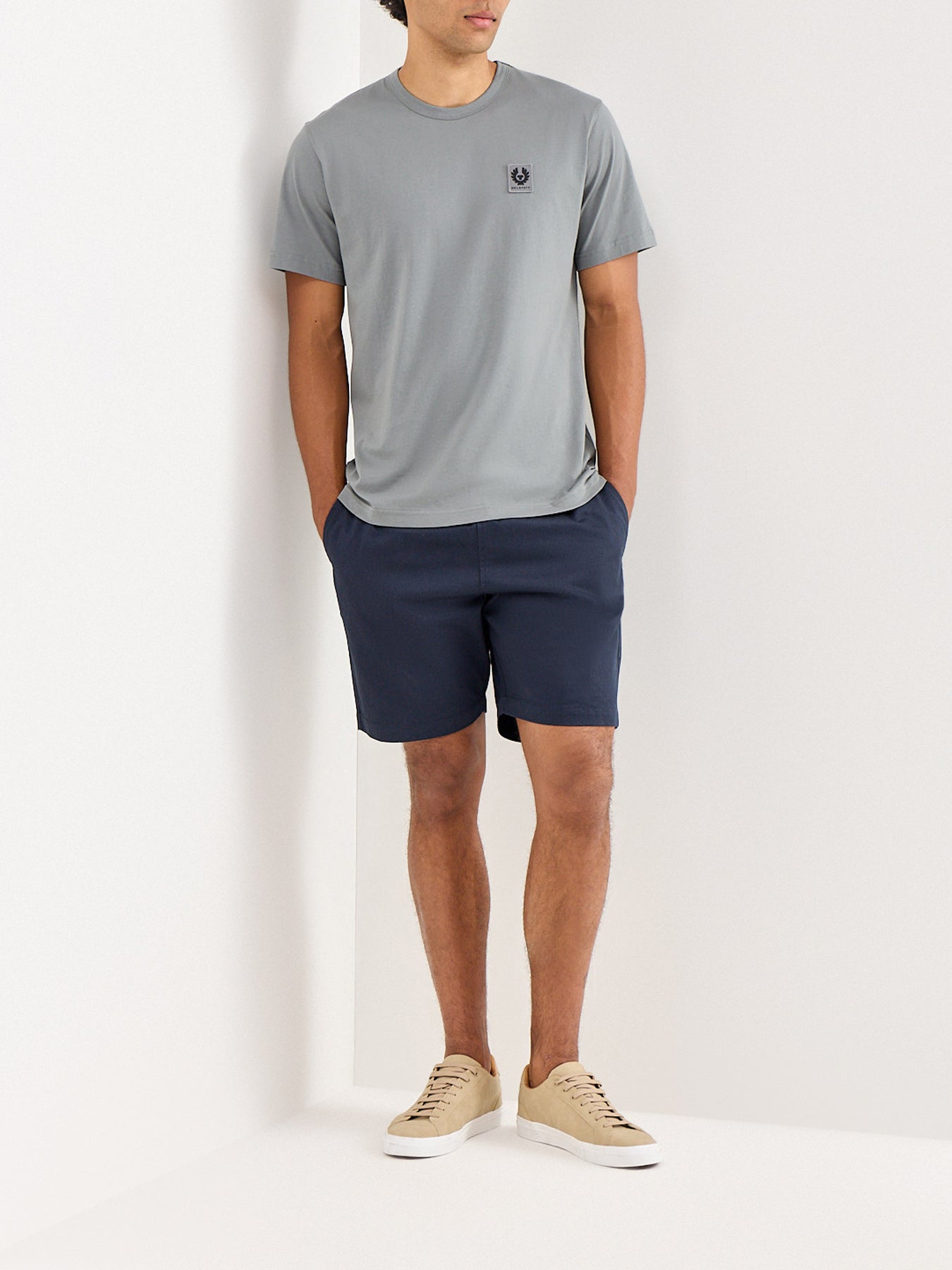 Belstaff Logo T-Shirt Grey