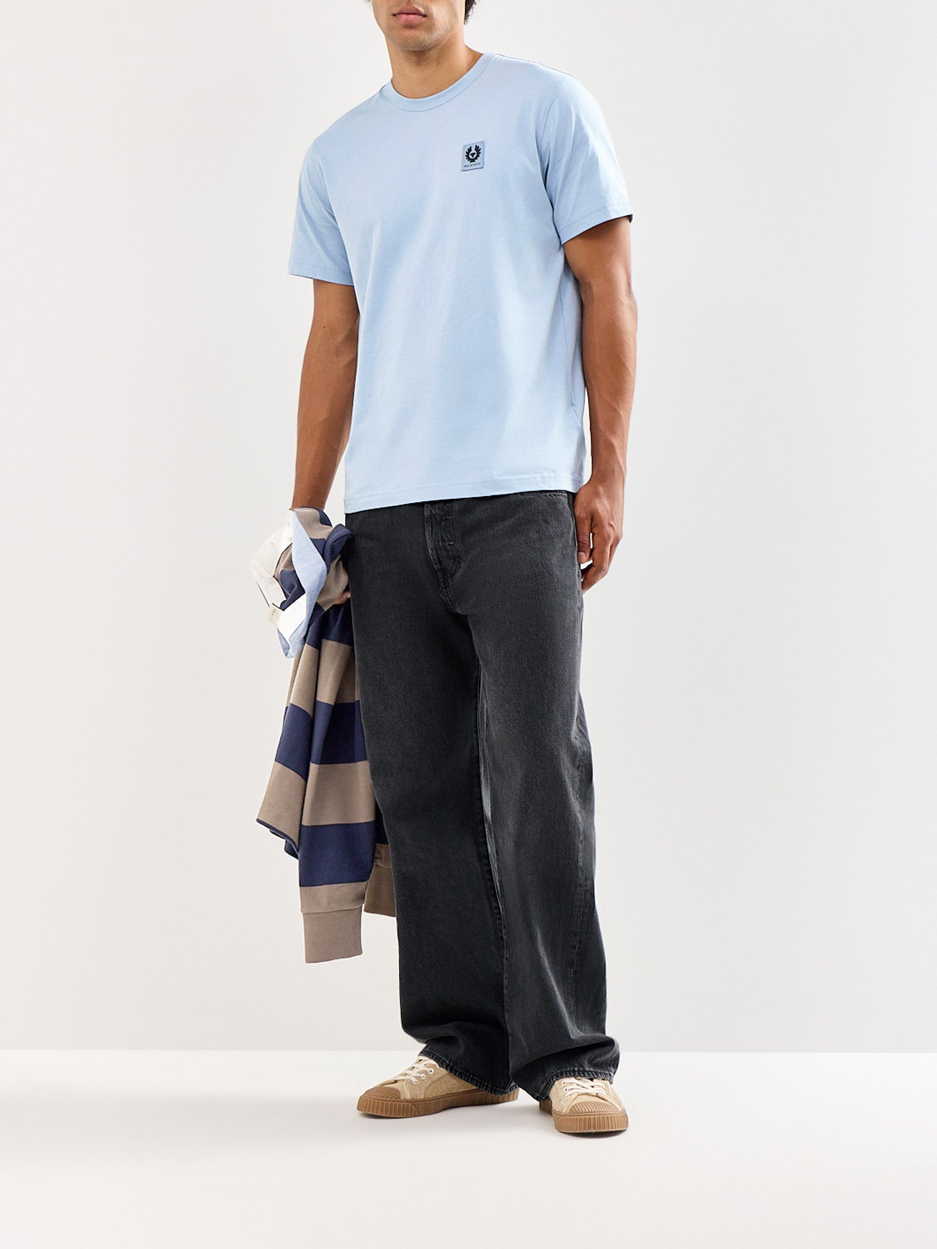 Belstaff Logo T-Shirt Blue
