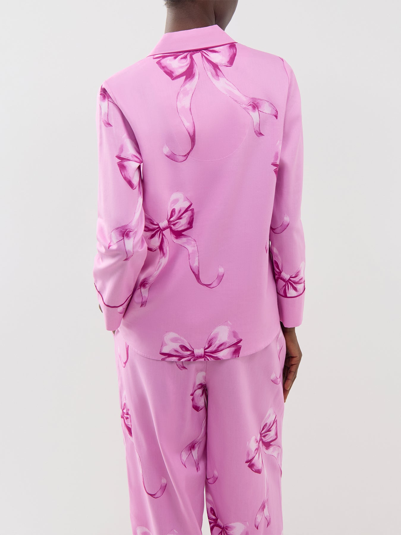 Bow Print Pyjama Top