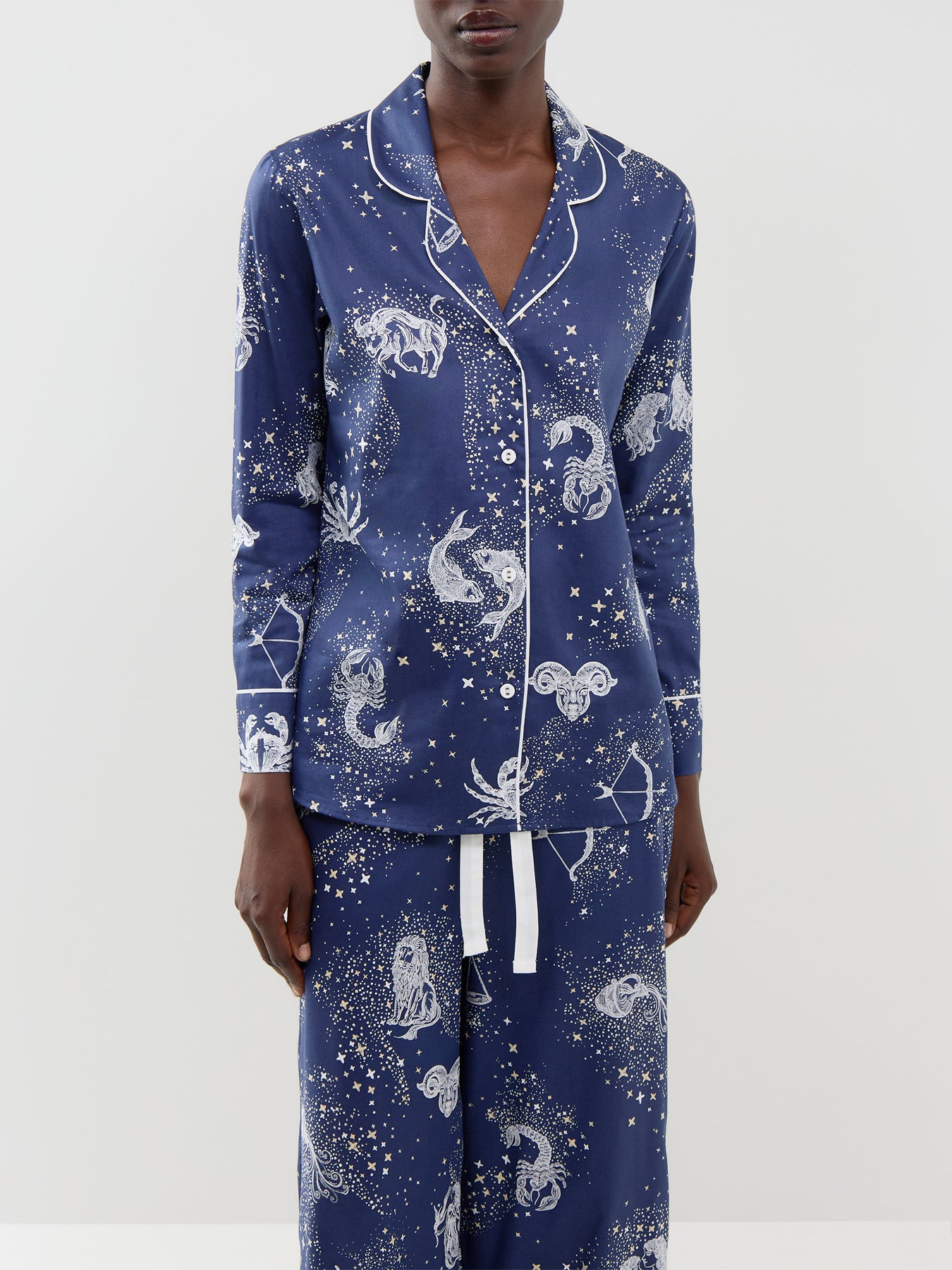 Zodiac Print Pyjama Top