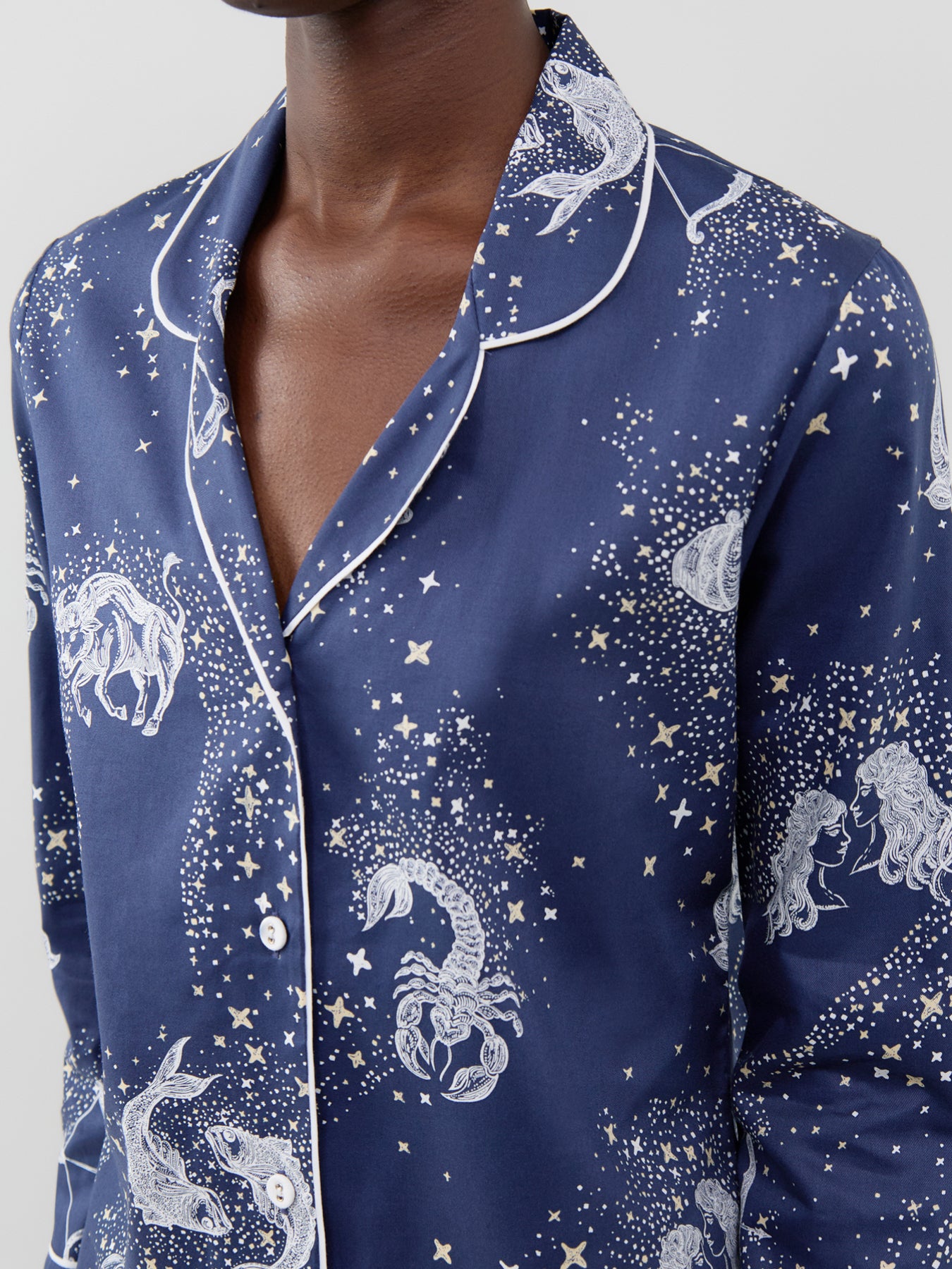 Zodiac Print Pyjama Top