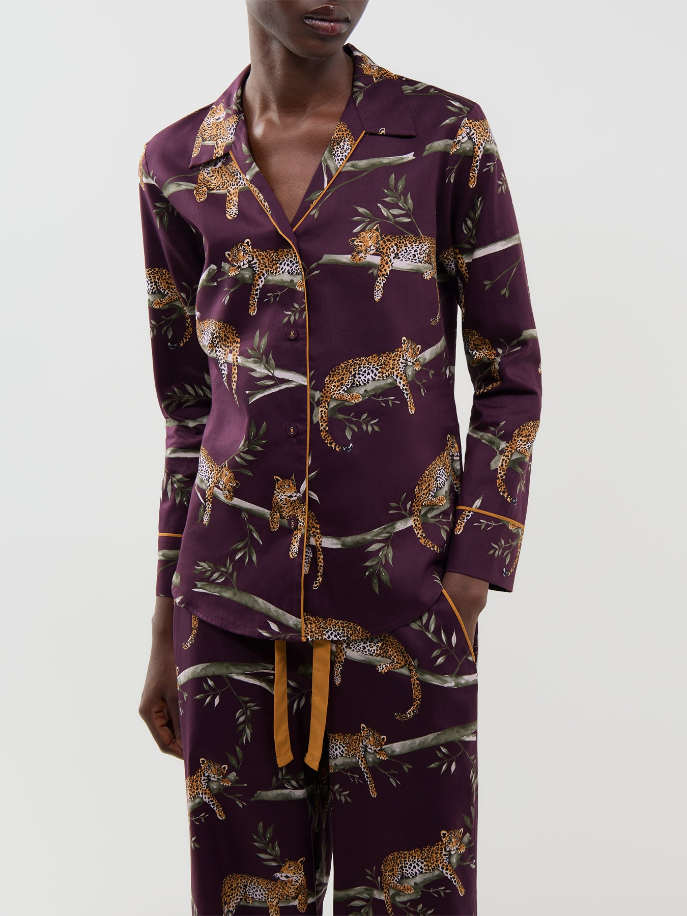 Leopard Print Pyjama Top