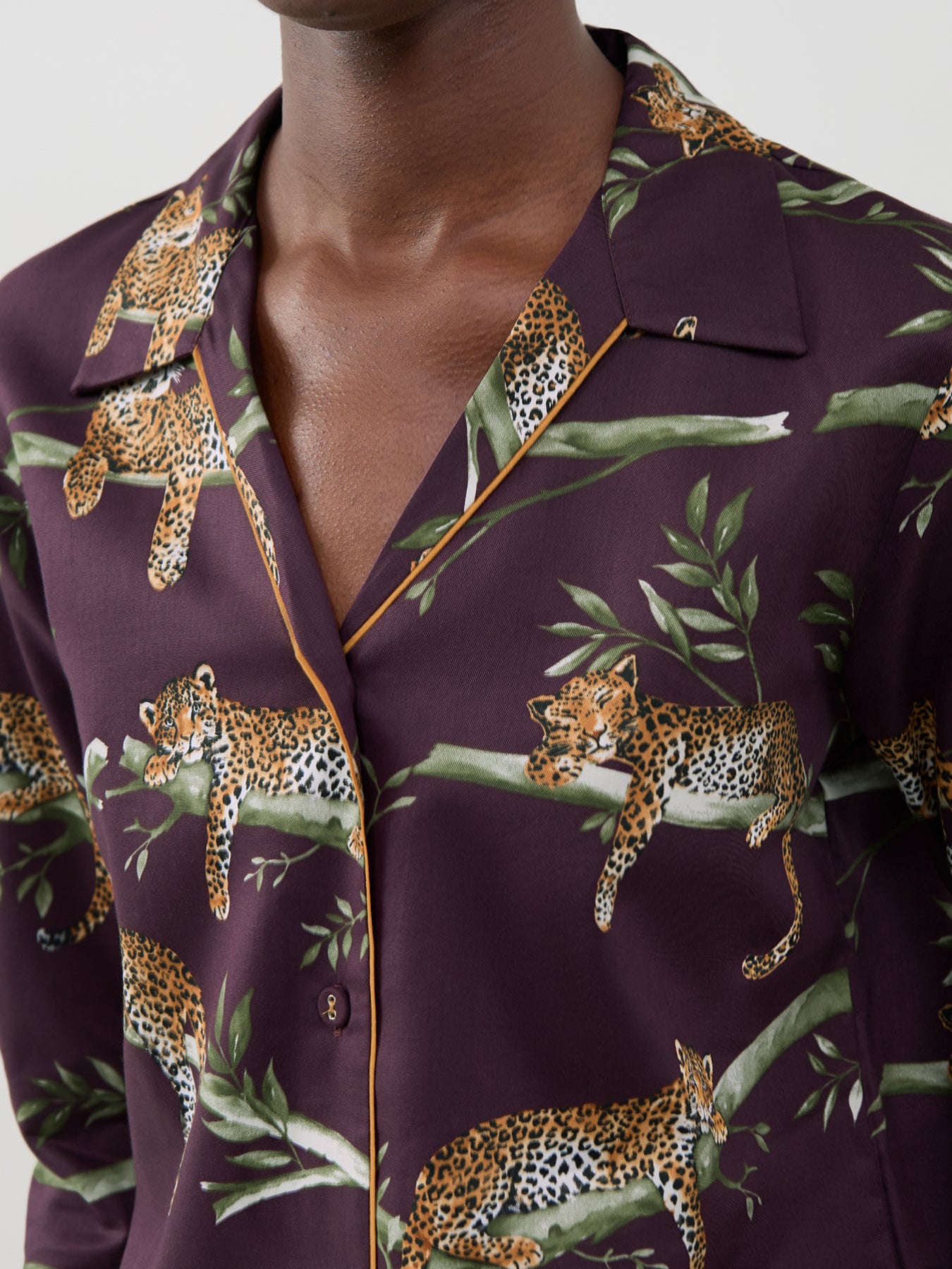 Leopard Print Pyjama Top