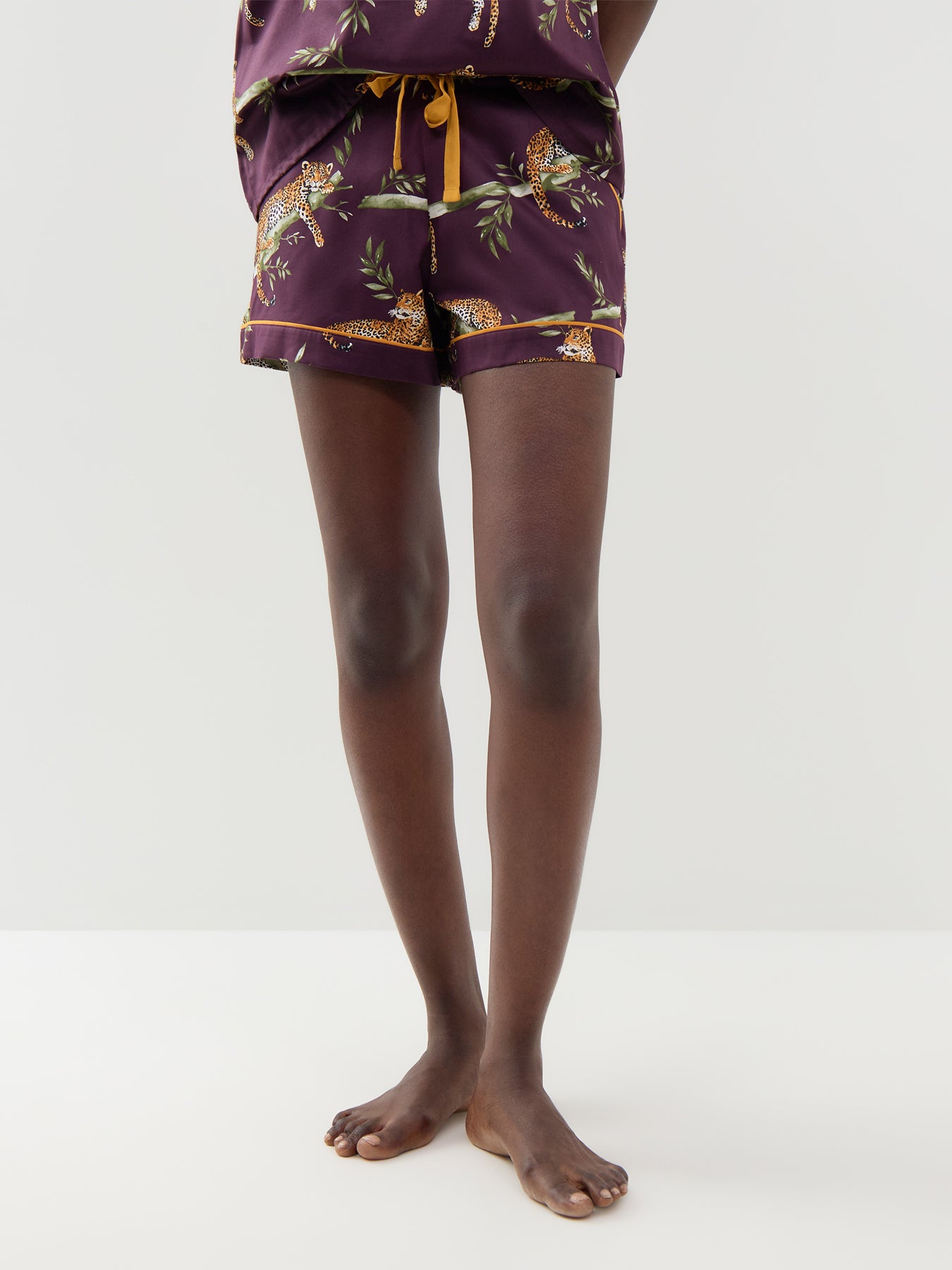 Leopard Print Pyjama Shorts